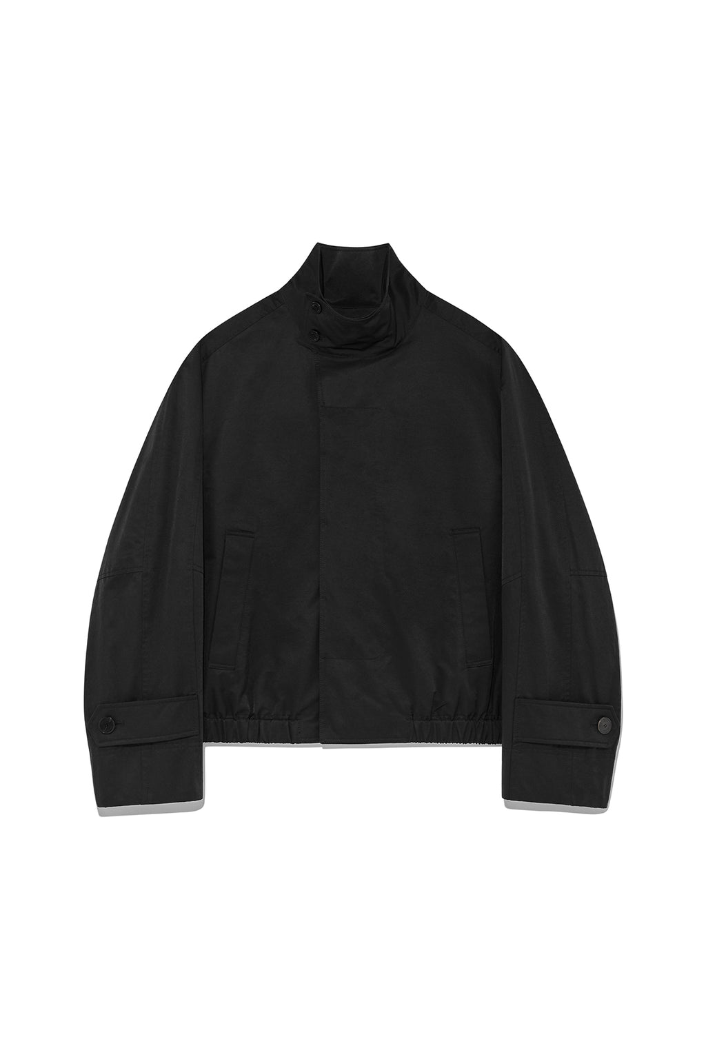 Matin Kim - Trench Bomber Jumper (Black) product image 1 | TRAB K-Fashion Australia