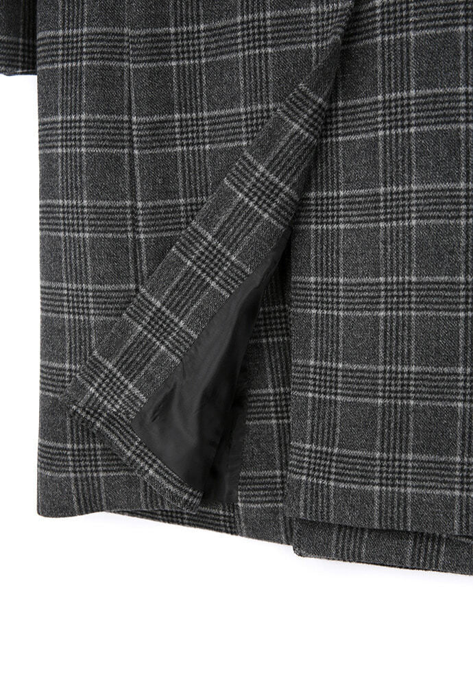 Tonywack - Crudo Check Double Coat (Grey Check) product image 13 | TRAB K-Fashion Australia