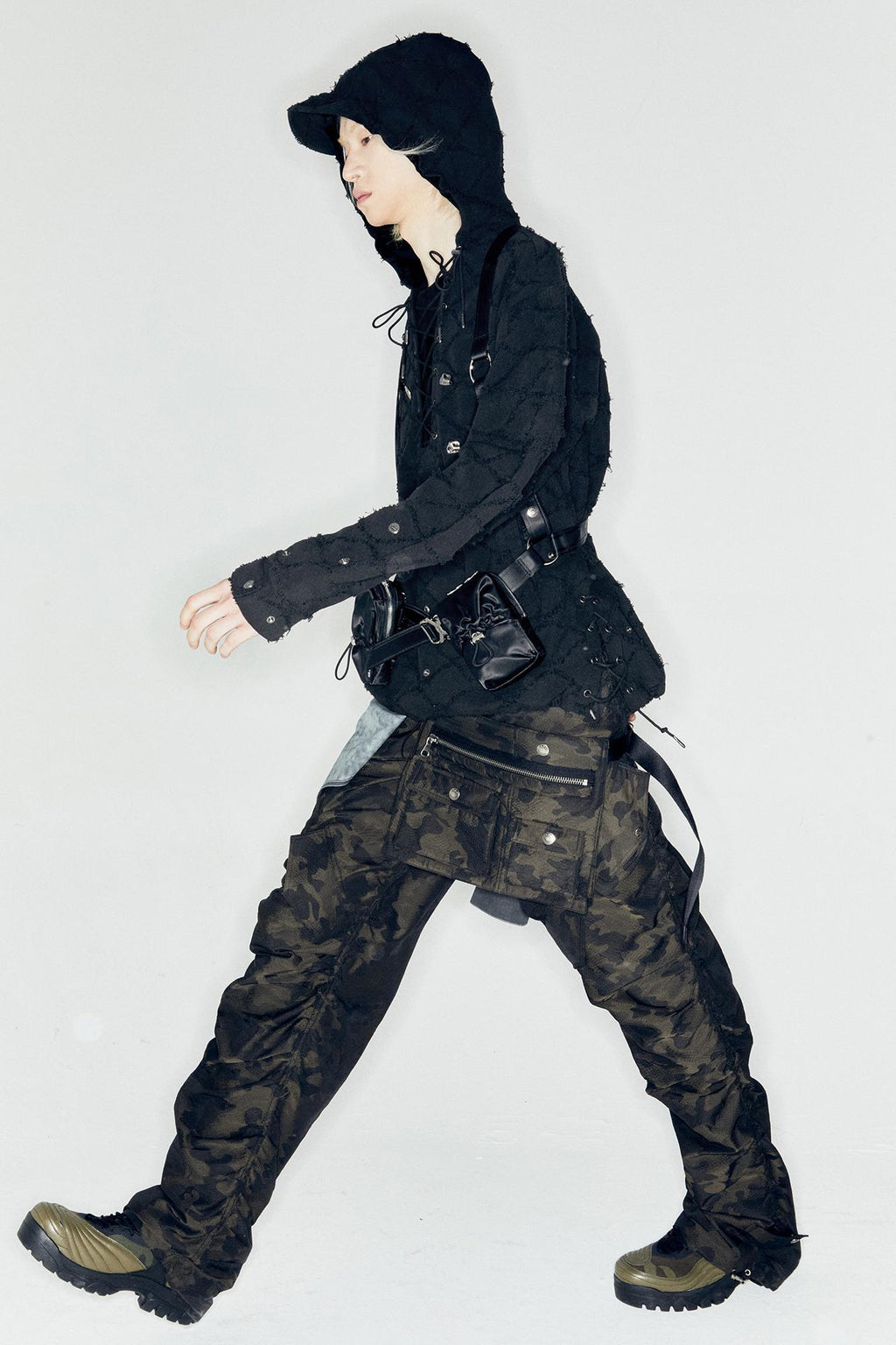Andersson Bell - Camouflage Xeno Multi Military Pants (Green) product image 6 | TRAB K-Fashion Australia
