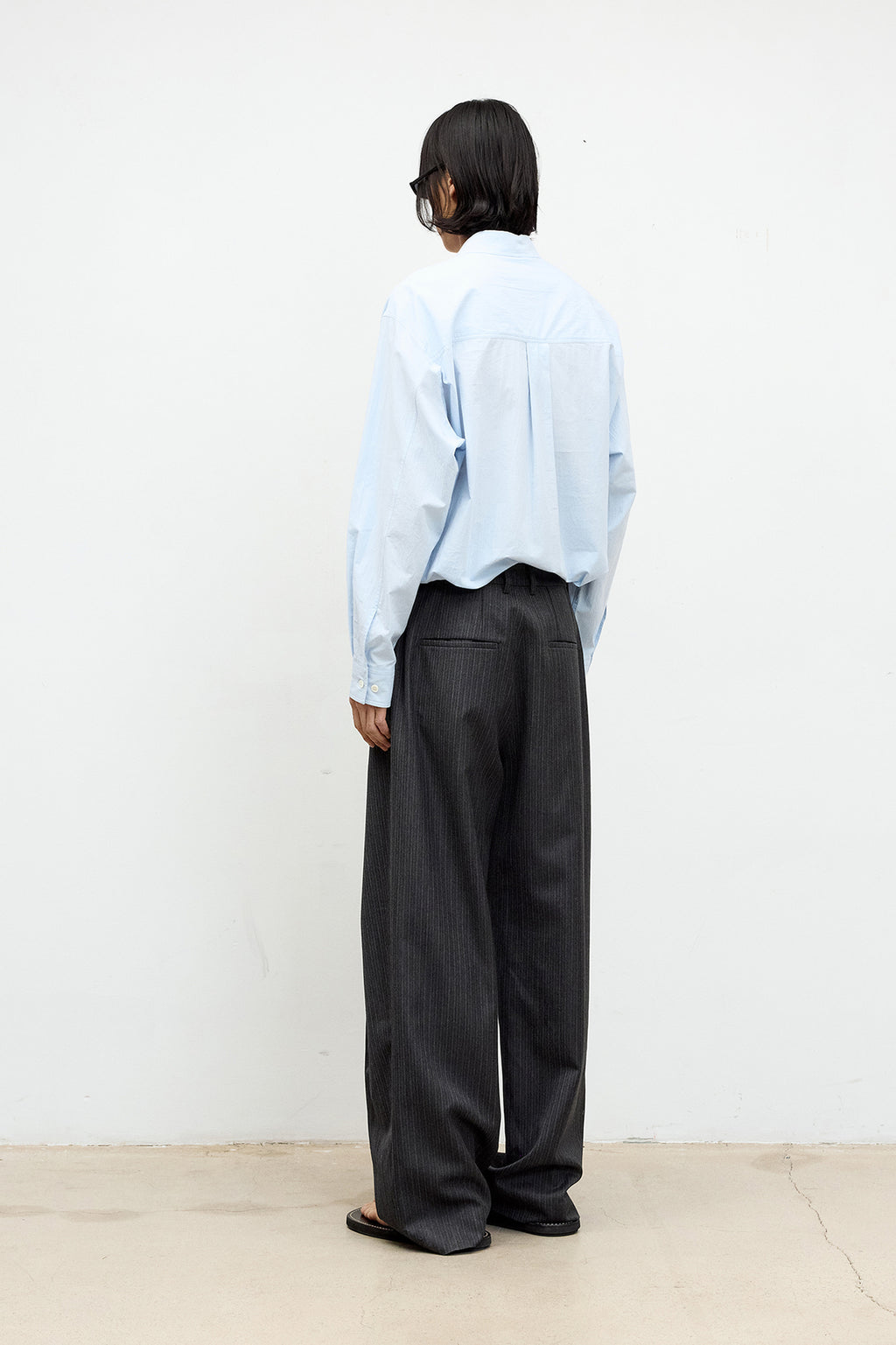Coor - Solid Crease Shirt (Sky Blue) product image 4 | TRAB K-Fashion Australia