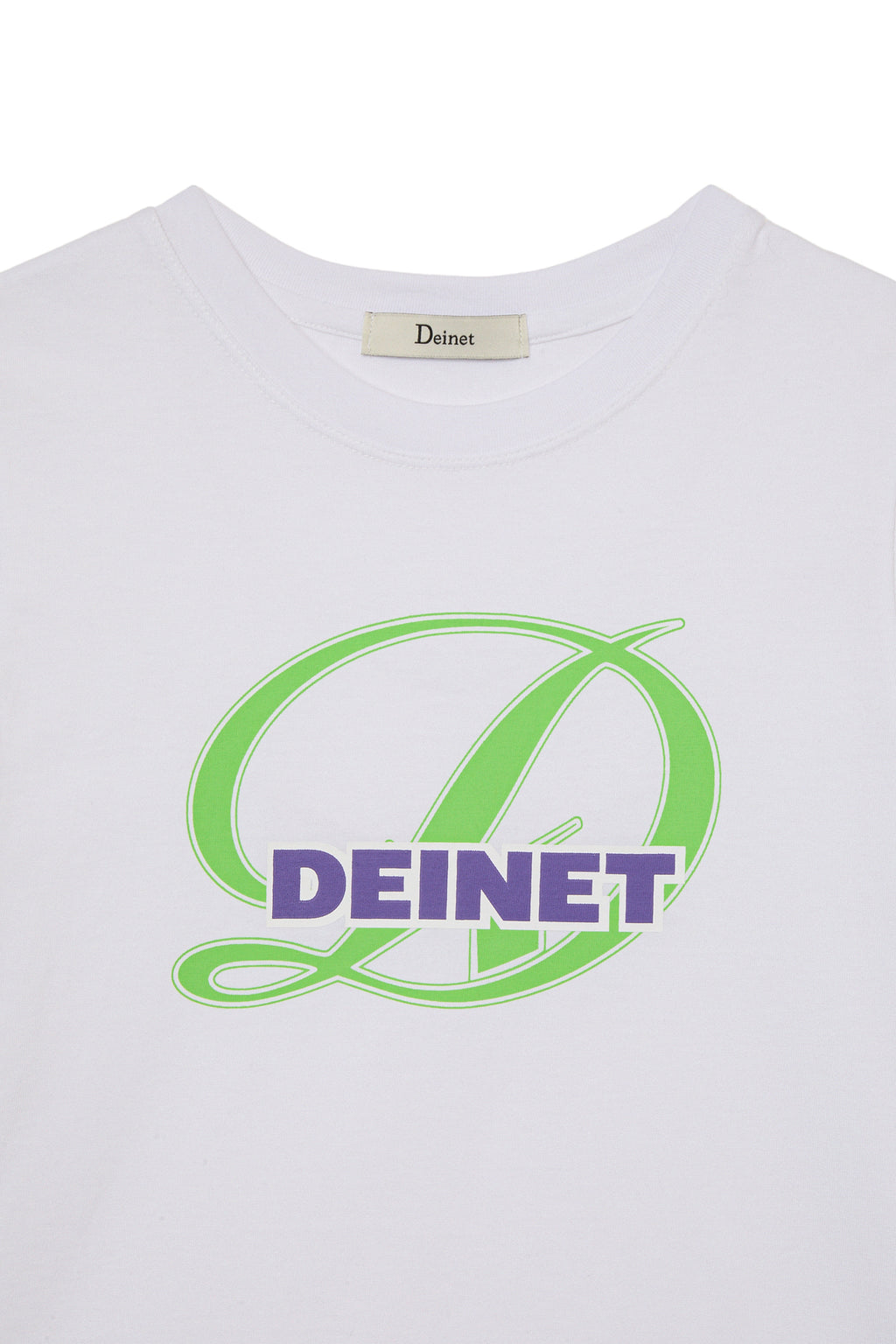 Deinet - Signature Logo Slim T-Shirt (White) product image 3 | TRAB K-Fashion Australia