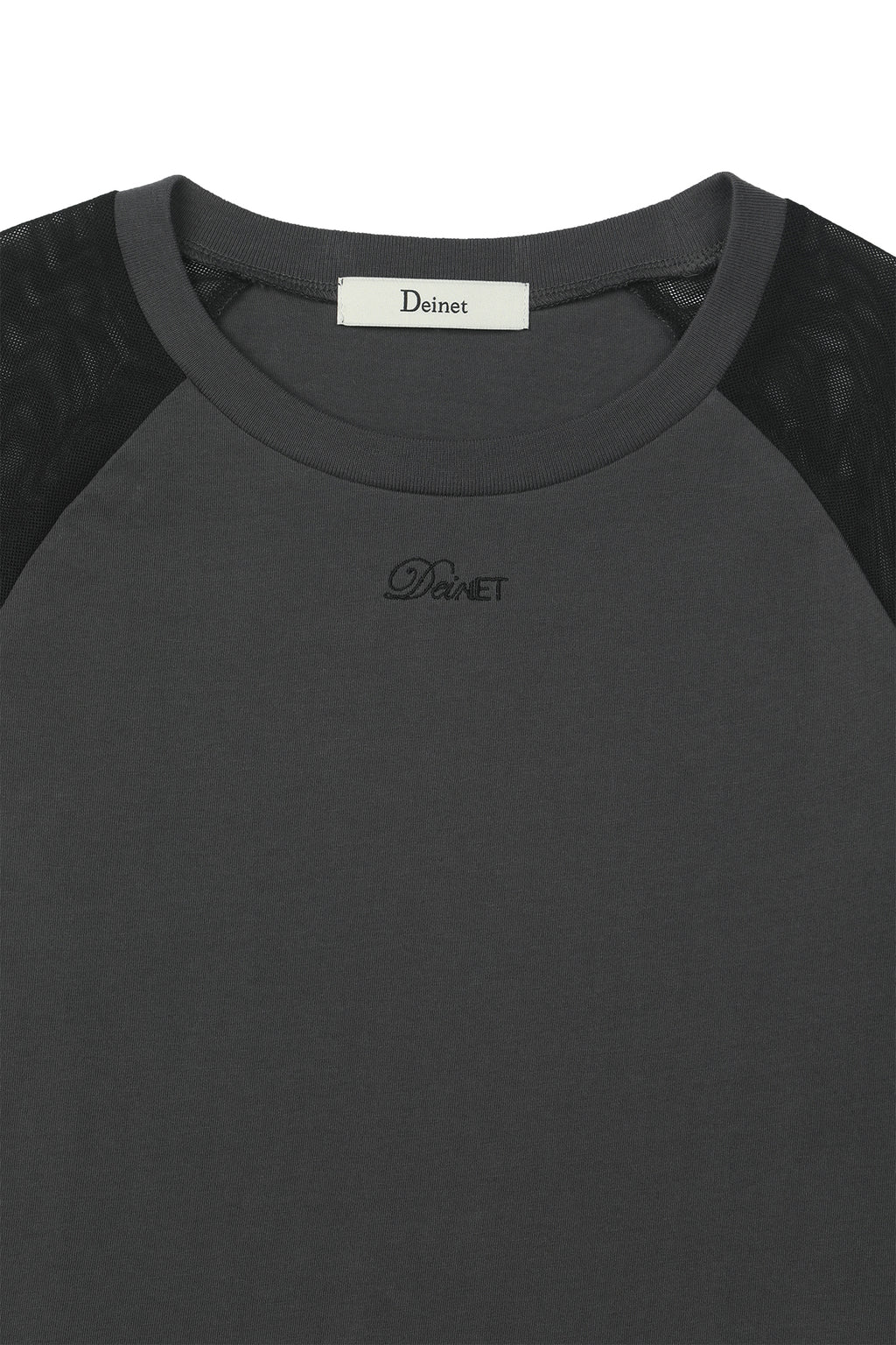 Deinet - Mesh Contrast Raglan Half Sleeve (Charcoal) product image 9 | TRAB K-Fashion Australia