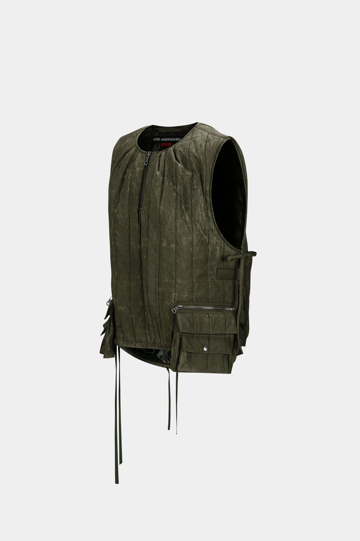 Andersson Bell - Wax Coated Padded Turtle Vest (Khaki) product image 9 | TRAB K-Fashion Australia