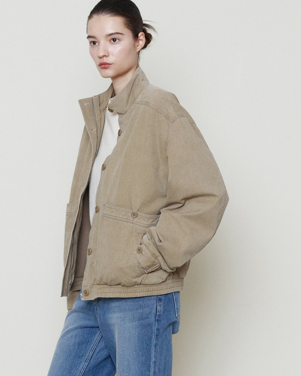 Brownyard - [Pre-Order – Ships September 18] W Washed Explorer Jacket (Dark Beige) product image 3 | TRAB K-Fashion Australia