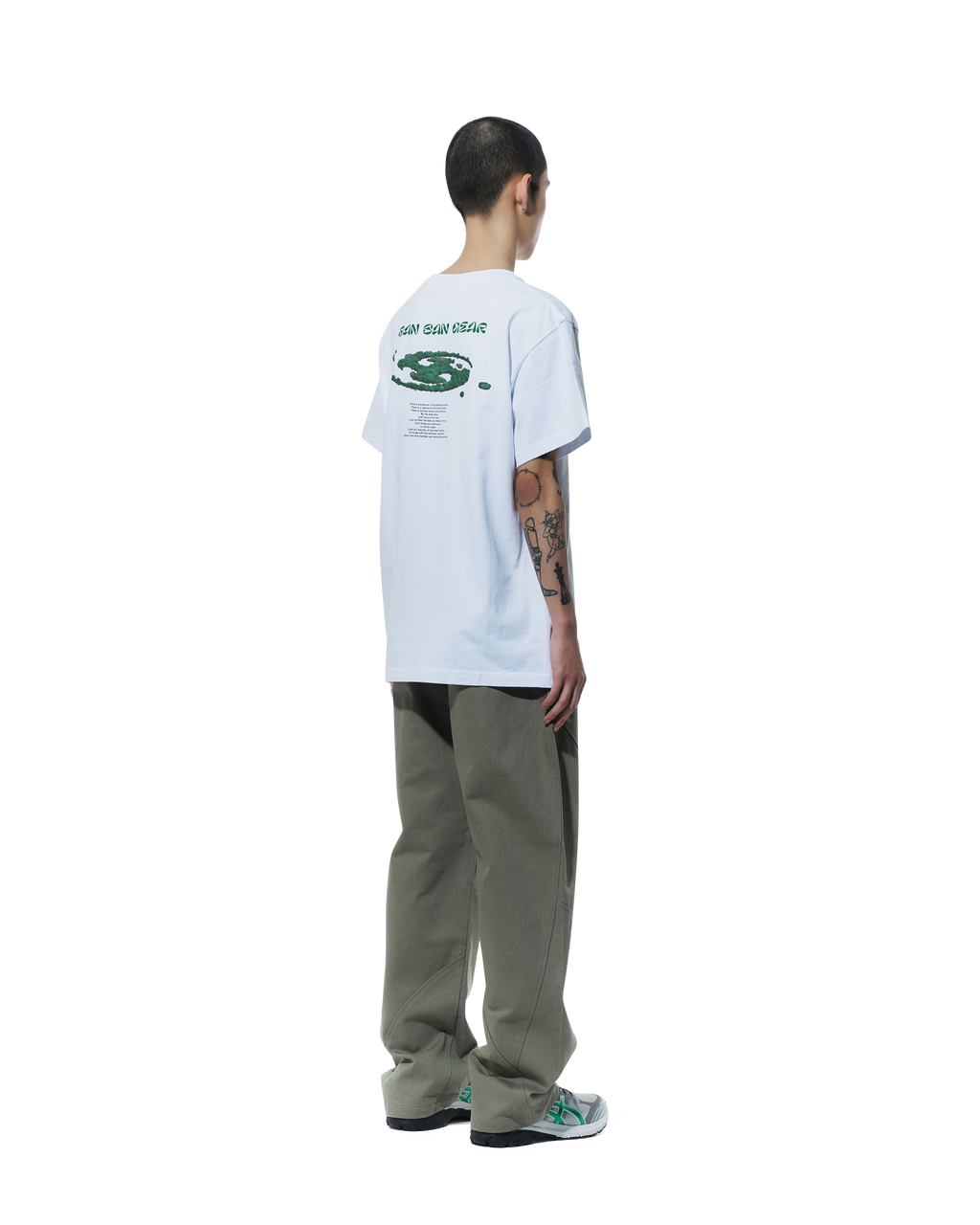 San San Gear - Forest T-Shirt (White) product image 3 | TRAB K-Fashion Australia