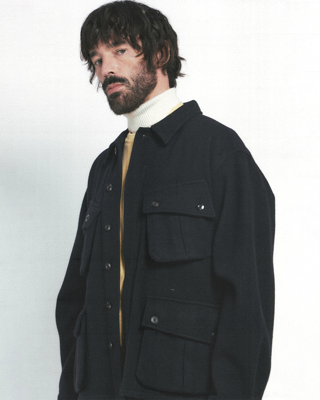 Eastlogue - Jungle Fatigue Jacket (D.navy Wool) product image 3 | TRAB K-Fashion Australia