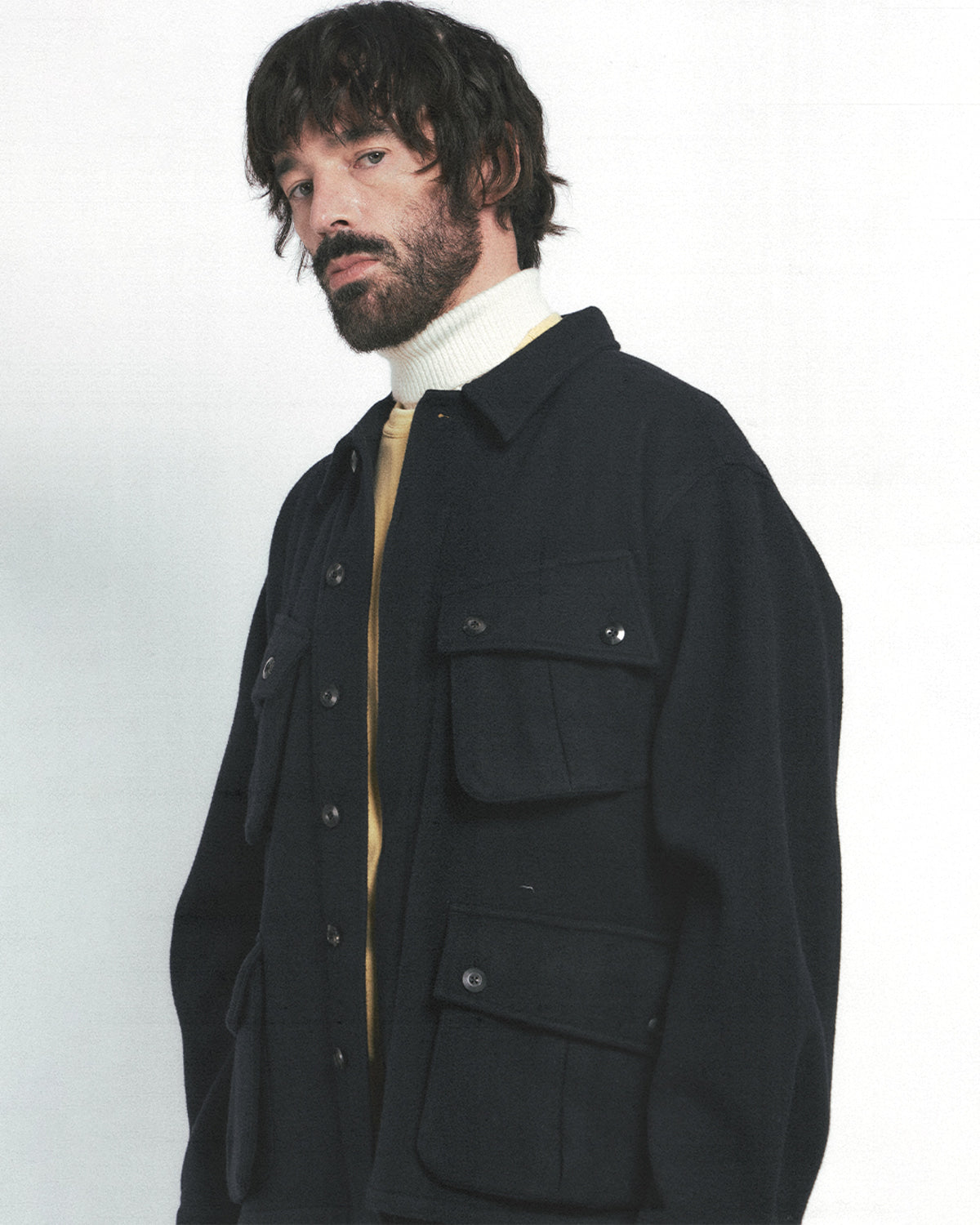 Eastlogue - Jungle Fatigue Jacket (D.navy Wool) product image 3 | TRAB K-Fashion Australia
