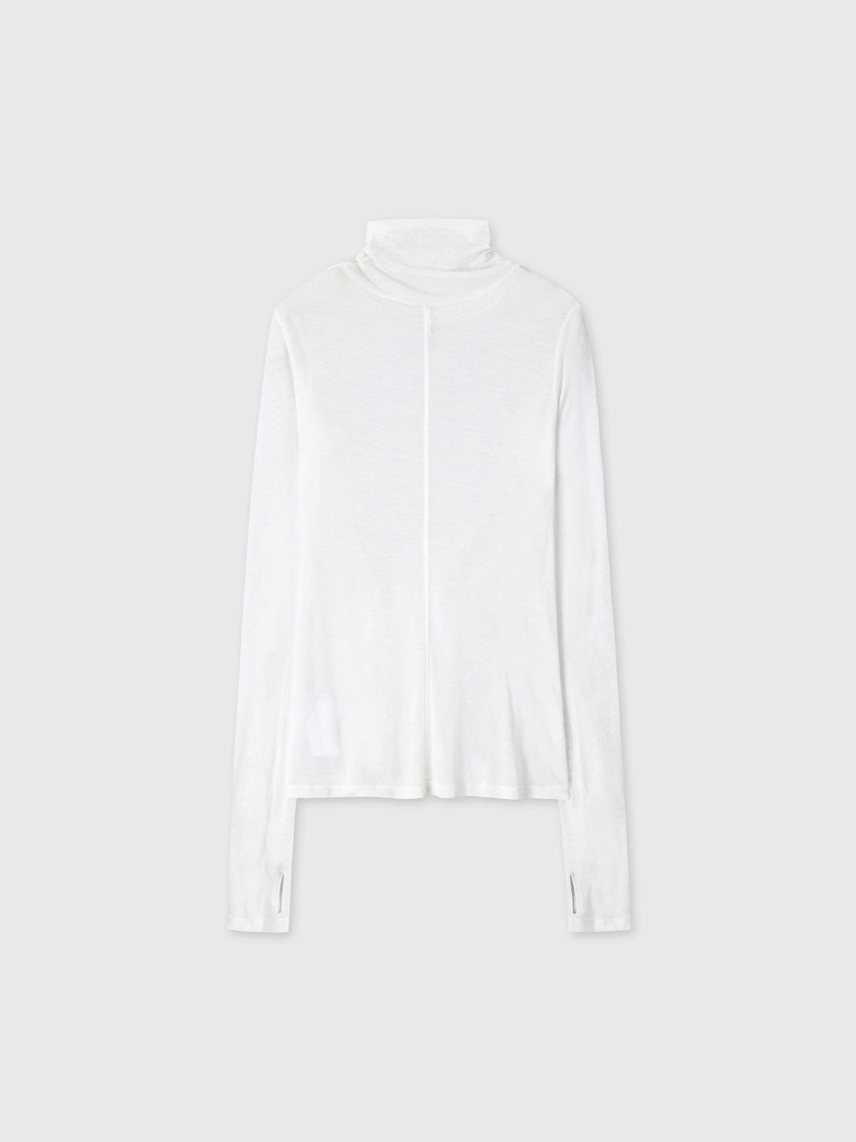 Tonywack - Sheer Slim-Fit High Neck Top (Ecru) product image 12 | TRAB K-Fashion Australia