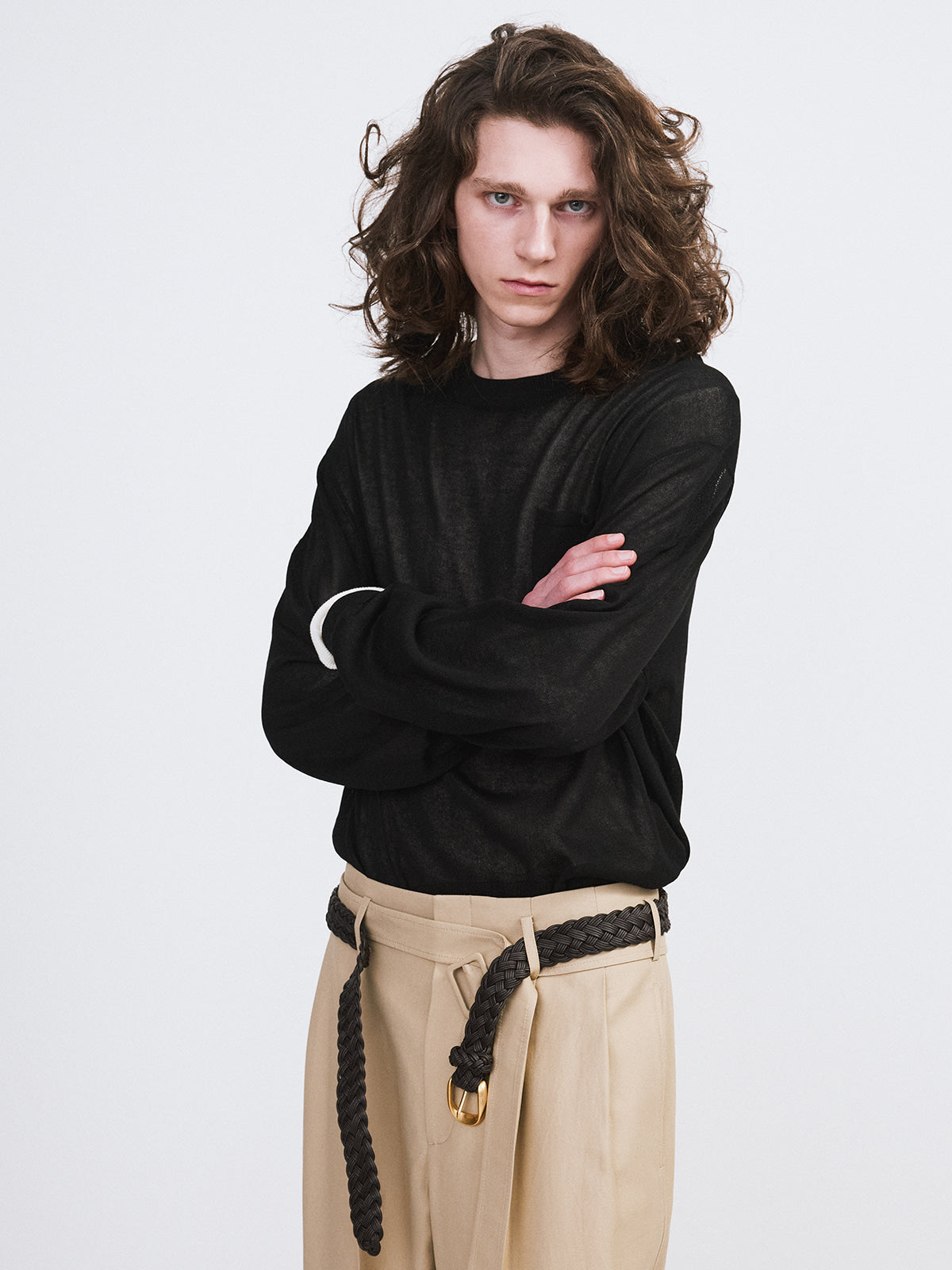 Recto - Loose Fit Knit Top (Black) product image 4 | TRAB K-Fashion Australia