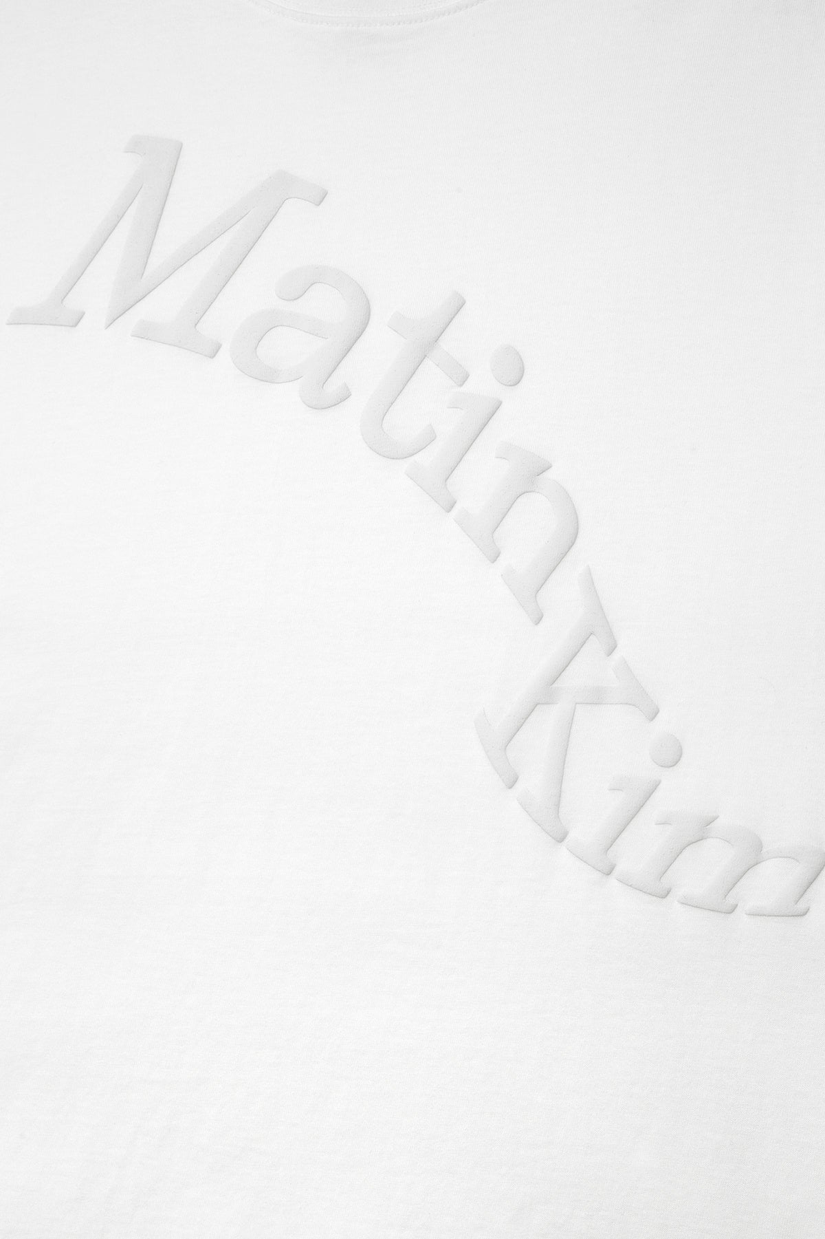 Matin Kim - Matin Wave Printing Logo Top (White) product image 4 | TRAB K-Fashion Australia