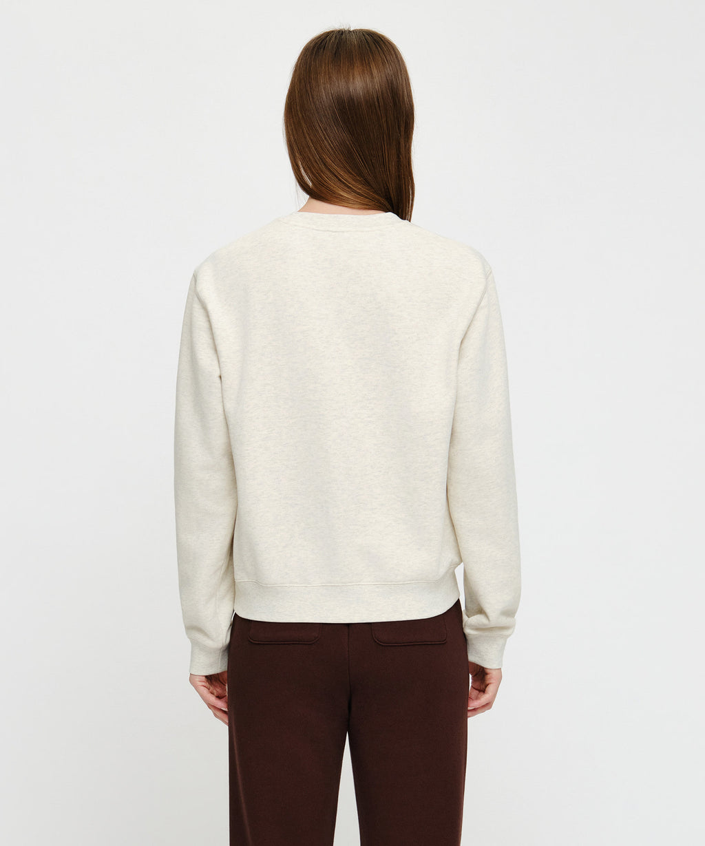 Marithe & Francois Girbaud - Small Classic Logo Sweatshirt (Oatmeal) product image 3 | TRAB K-Fashion Australia