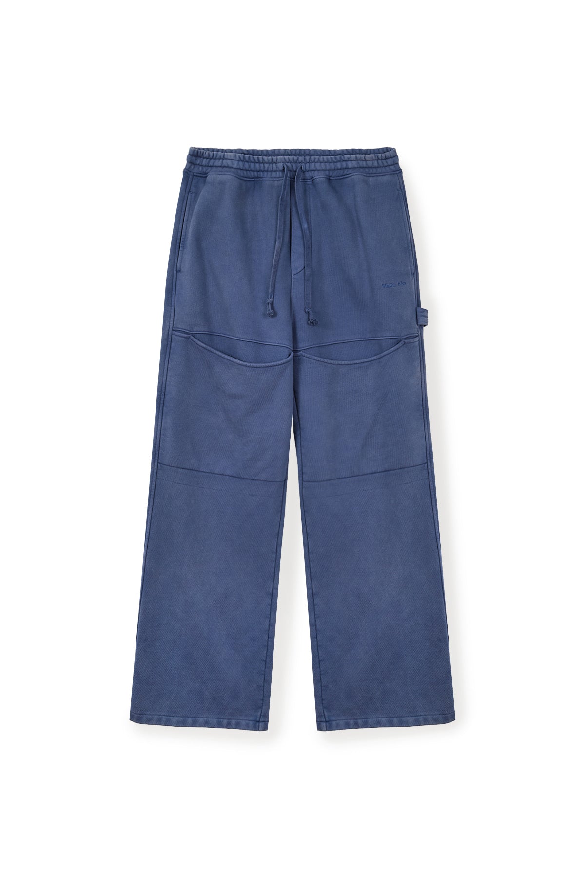 Matin Kim - Cut Out Washed Sweatpants (Blue) product image 1 | TRAB K-Fashion Australia