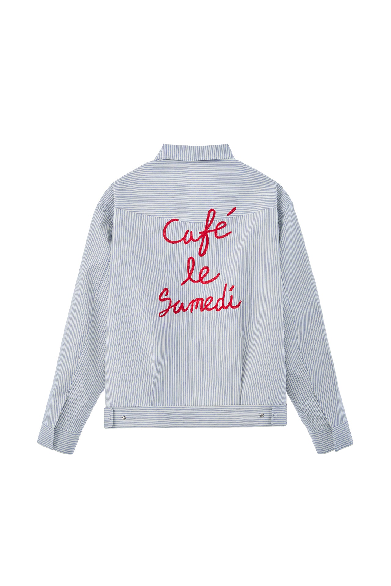 Stu - Embroidery Stripe Jacket Sky (Blue) product image 19 | TRAB K-Fashion Australia