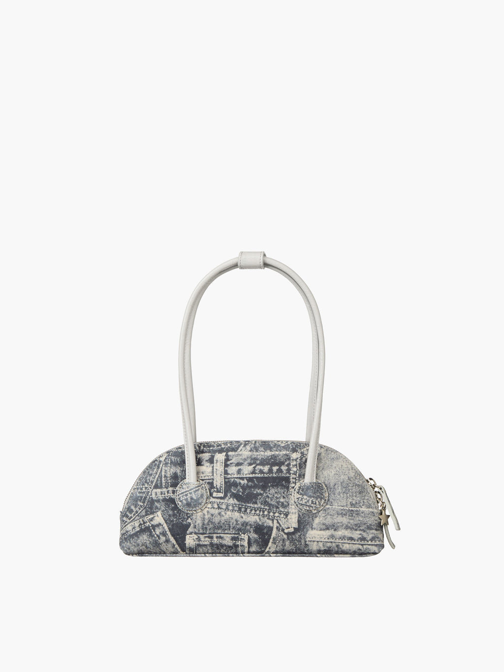 Marge Sherwood - Bessette Shoulder (Light Grey Printed Suede+Crinkle) product image 1 | TRAB K-Fashion Australia