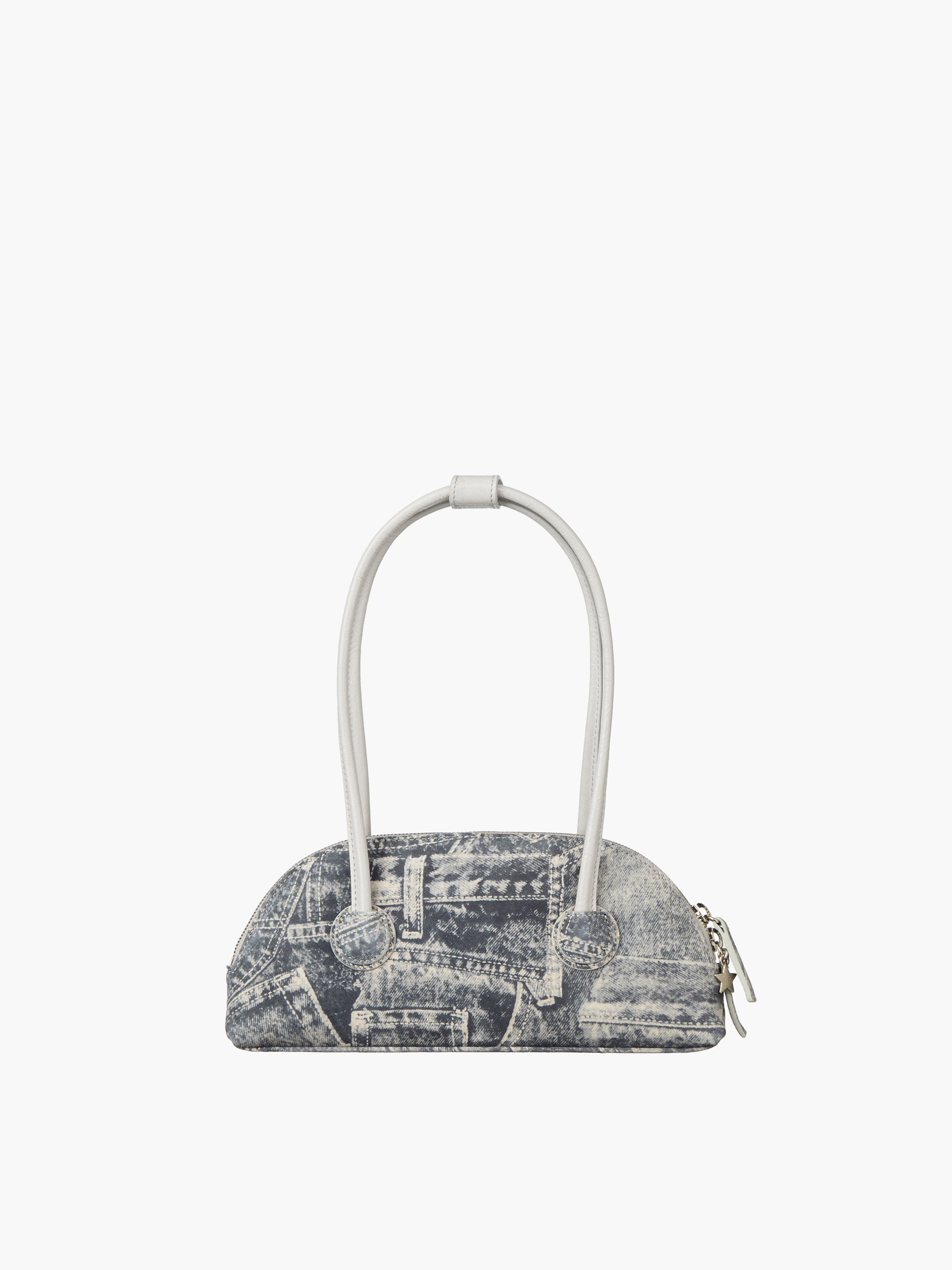 Marge Sherwood - Bessette Shoulder (Light Grey Printed Suede+Crinkle) product image 1 | TRAB K-Fashion Australia