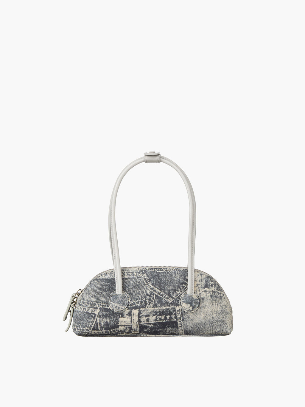 Marge Sherwood - Bessette Shoulder (Light Grey Printed Suede+Crinkle) product image 4 | TRAB K-Fashion Australia