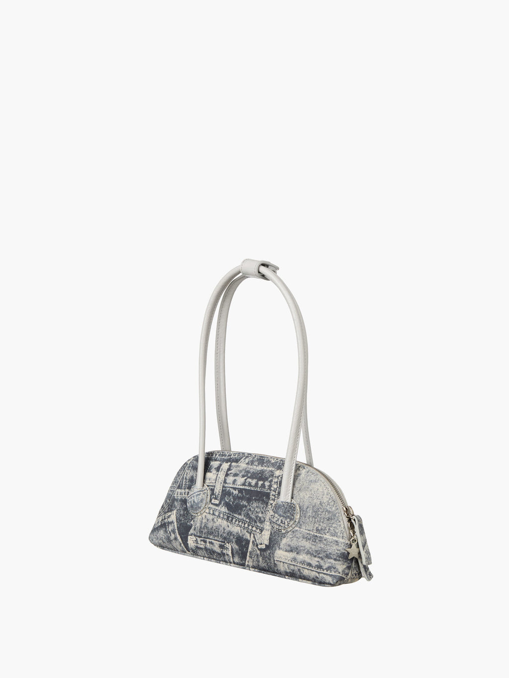 Marge Sherwood - Bessette Shoulder (Light Grey Printed Suede+Crinkle) product image 5 | TRAB K-Fashion Australia