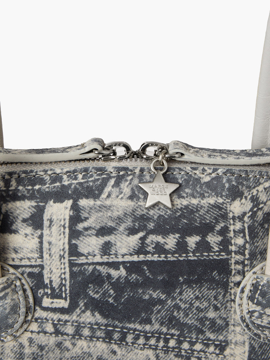 Marge Sherwood - Bessette Shoulder (Light Grey Printed Suede+Crinkle) product image 6 | TRAB K-Fashion Australia