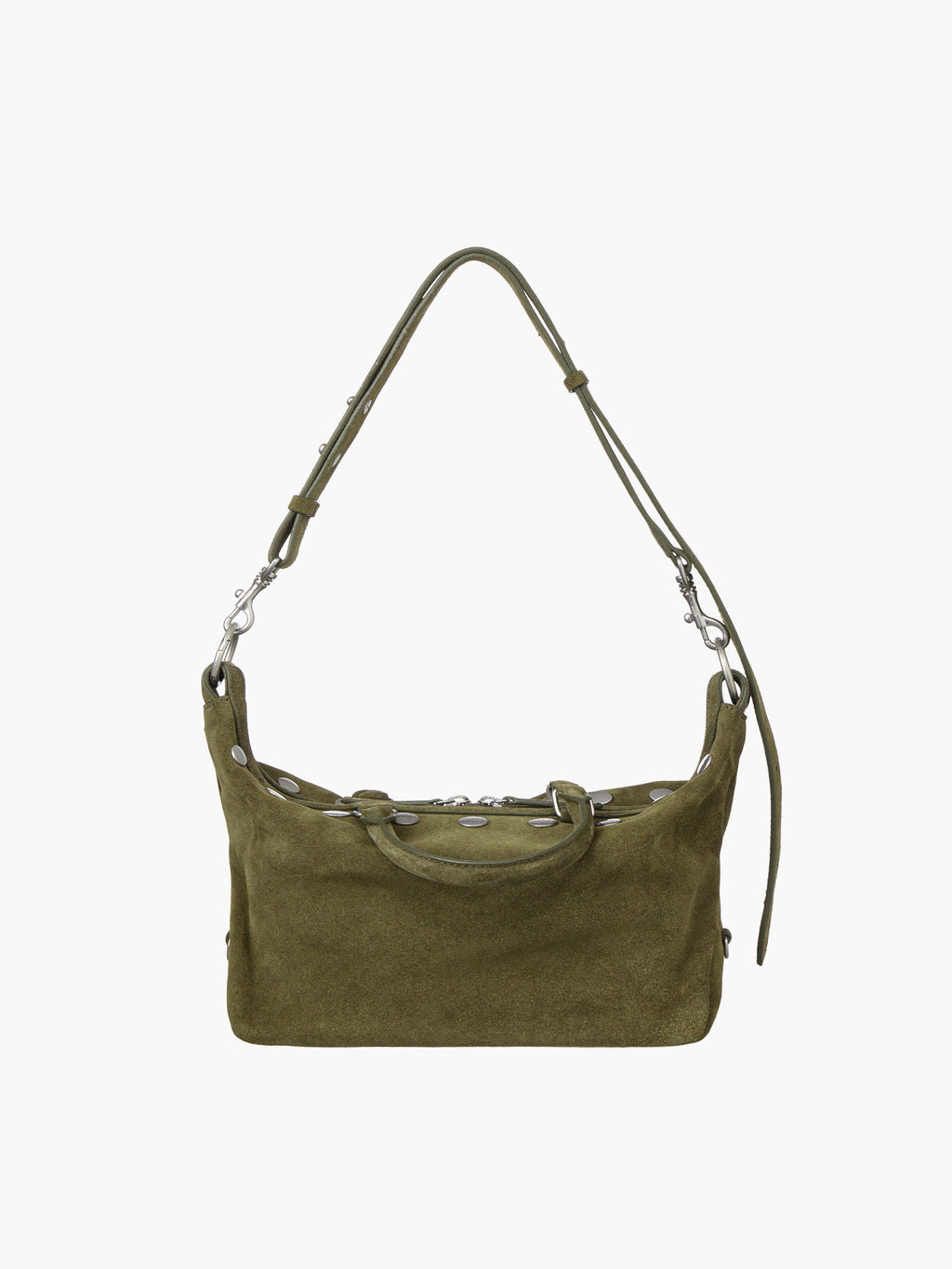 Marge Sherwood - Dumpling Stud Mini (Dark Olive Suede) product image 7 | TRAB K-Fashion Australia