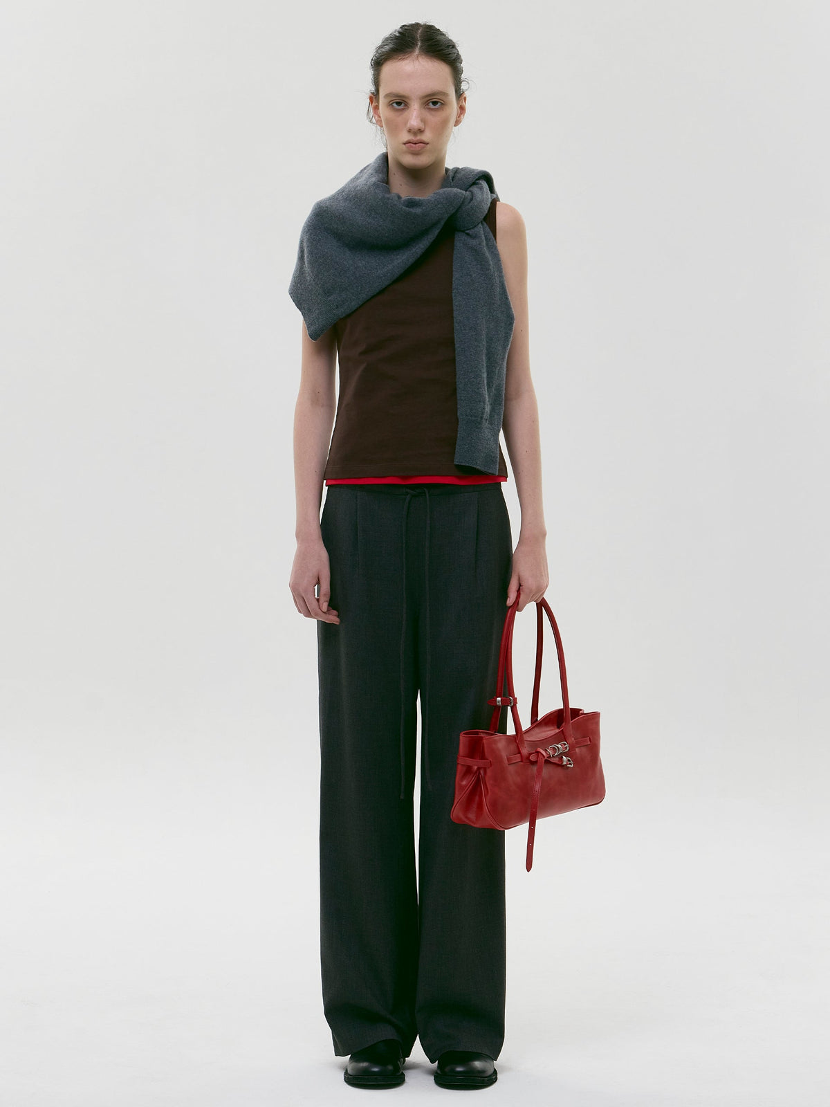 Marge Sherwood - Grandma Used Shoulder Bag (Apple Red Pull-Up) product image 3 | TRAB K-Fashion Australia