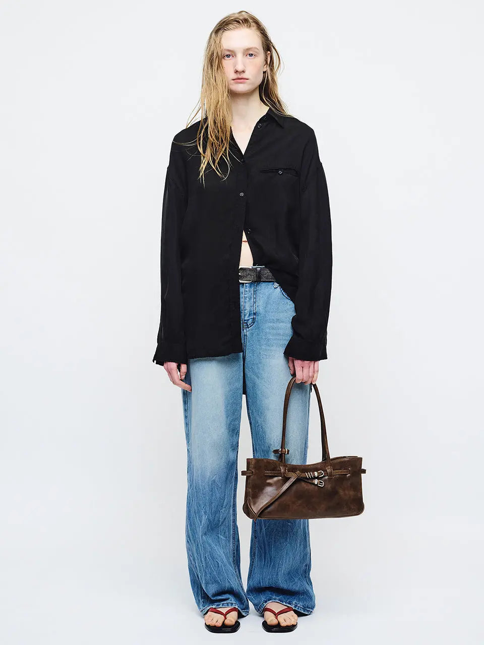 Marge Sherwood - Grandma Used Shoulder Bag (Washed Brown Pull-Up) product image 3 | TRAB K-Fashion Australia