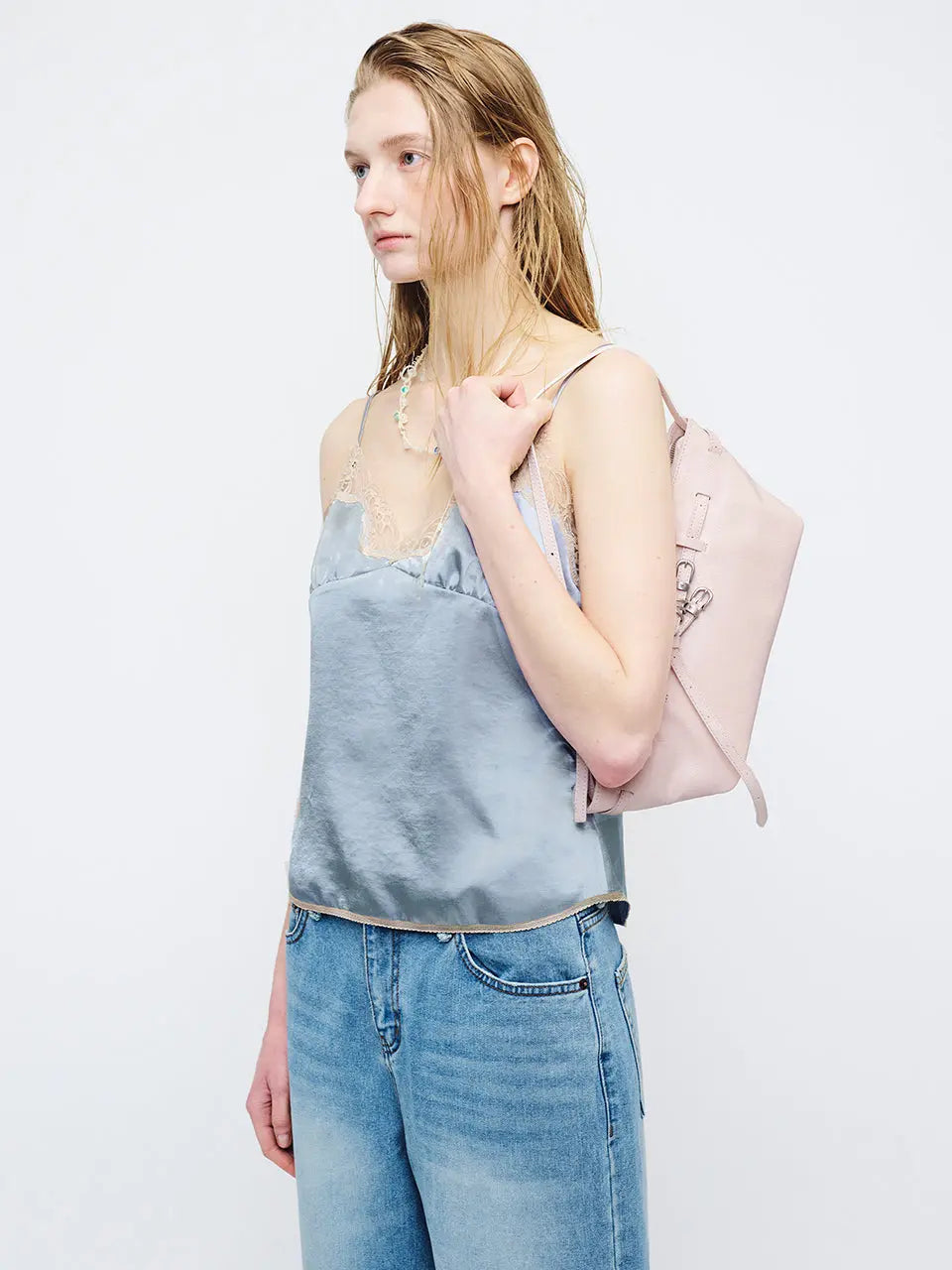 Marge Sherwood - Grandma Used Sling Bag (Pale Pink Cracked) product image 2 | TRAB K-Fashion Australia