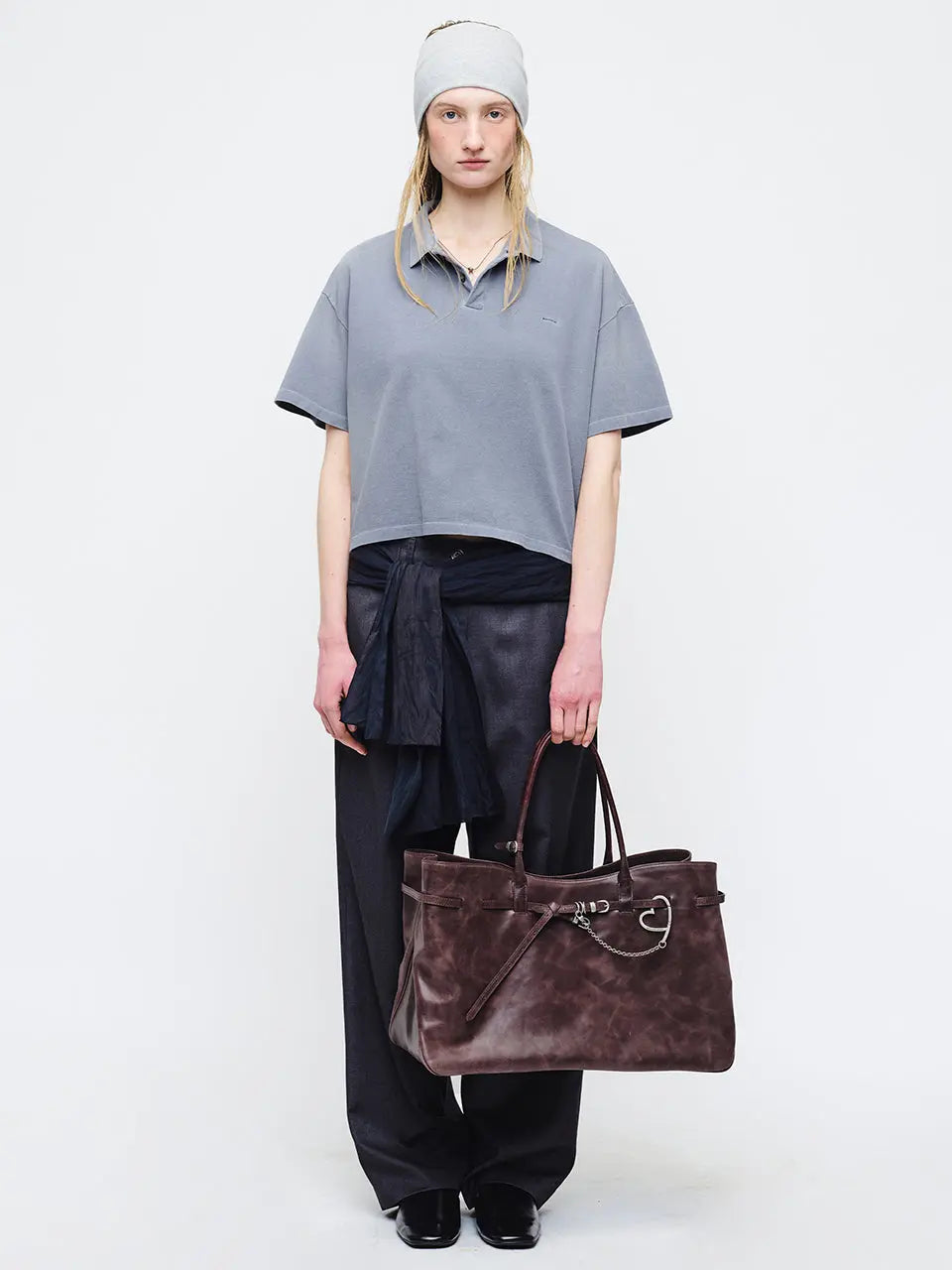 Marge Sherwood - Grandma Used Bag Xl (Wine Pull-Up) product image 3 | TRAB K-Fashion Australia