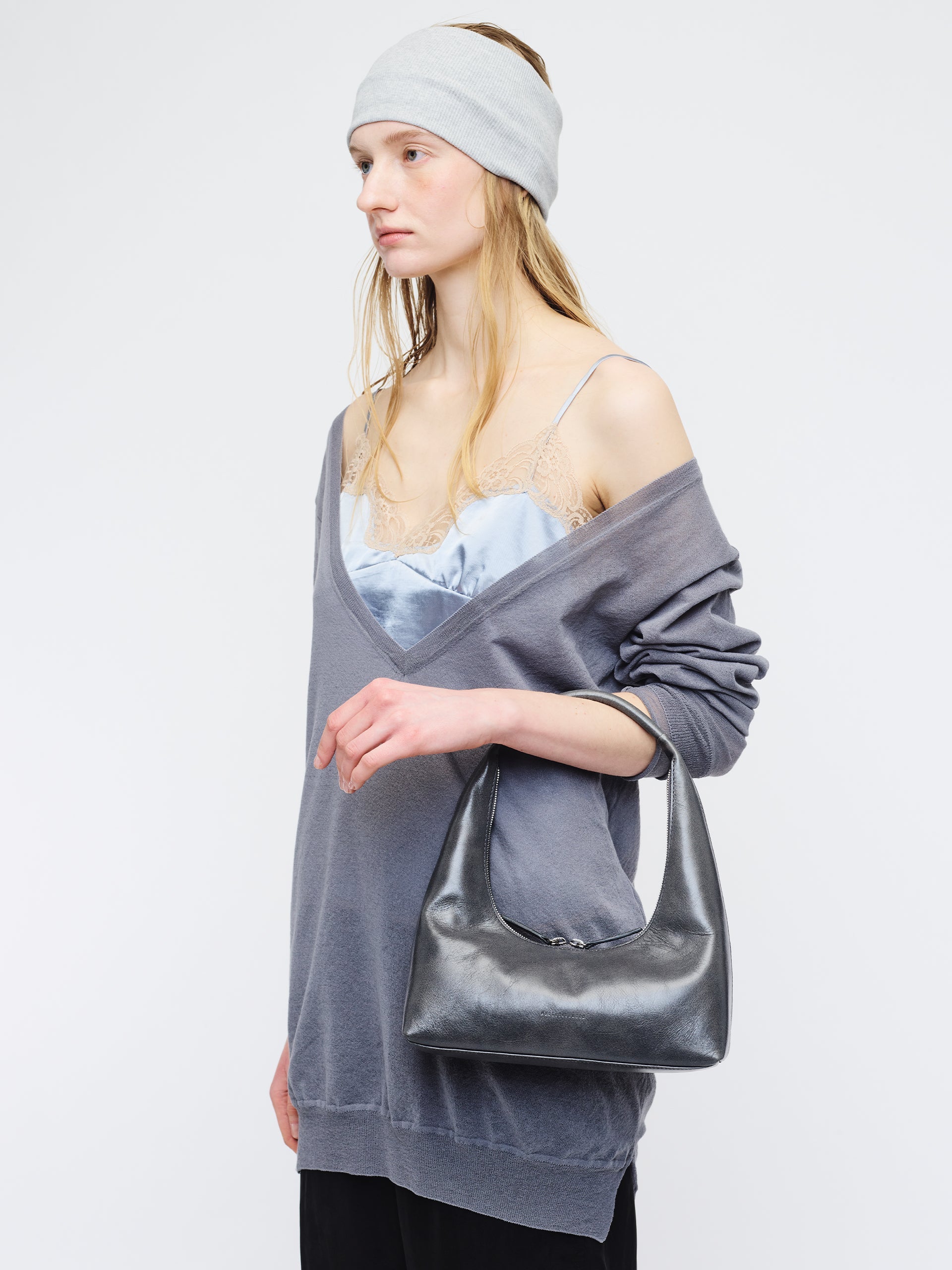 Marge Sherwood - Hobo Shoulder (Grey Semi Veg) product image 2 | TRAB K-Fashion Australia