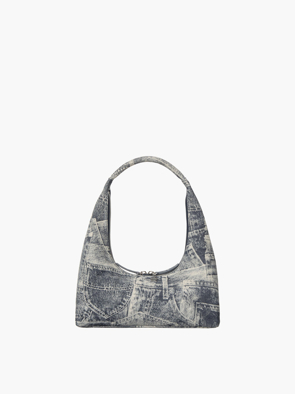 Marge Sherwood - Hobo Shoulder (Light Grey Printed Suede) product image 1 | TRAB K-Fashion Australia