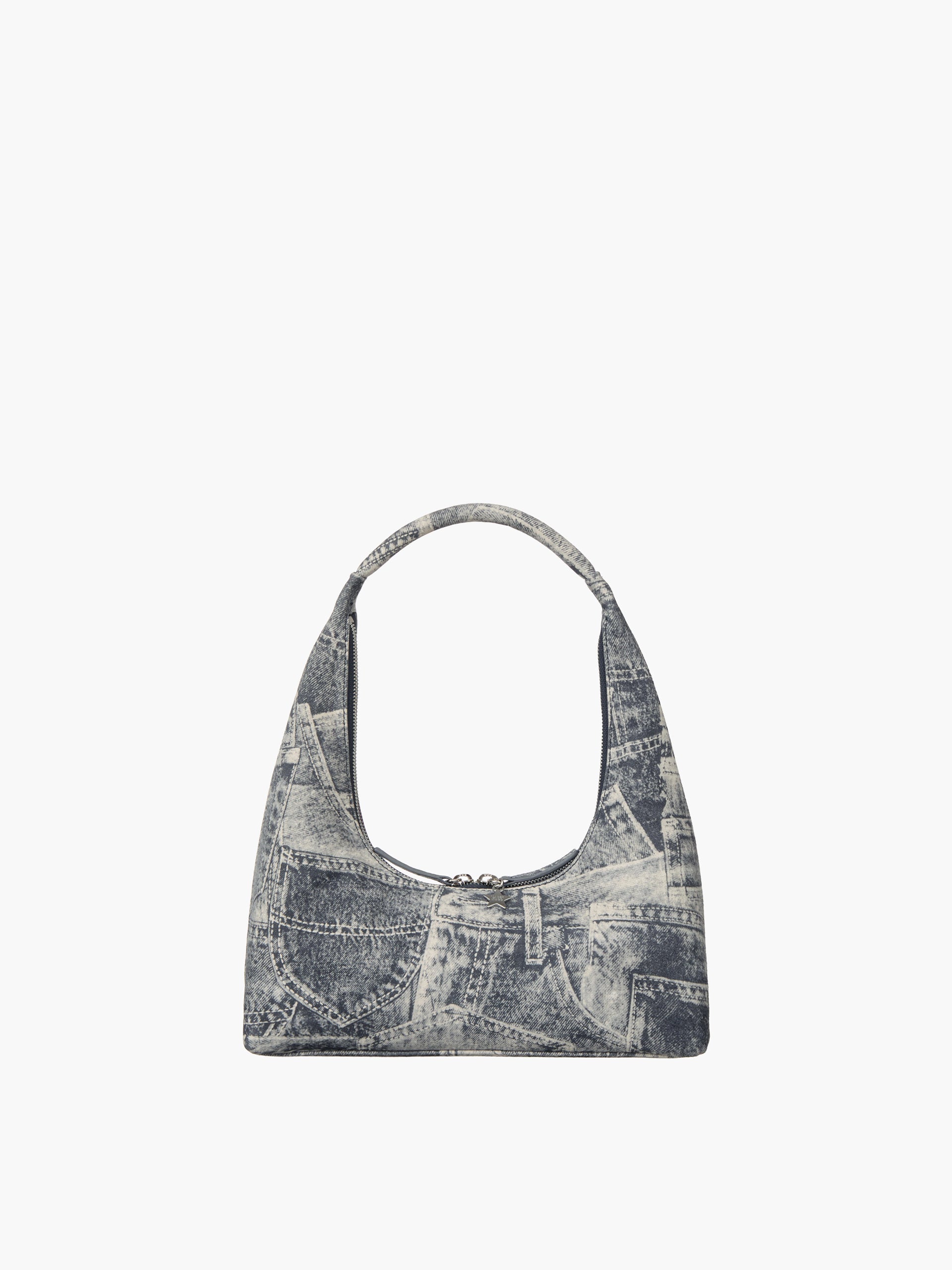 Marge Sherwood - Hobo Shoulder (Light Grey Printed Suede) product image 1 | TRAB K-Fashion Australia