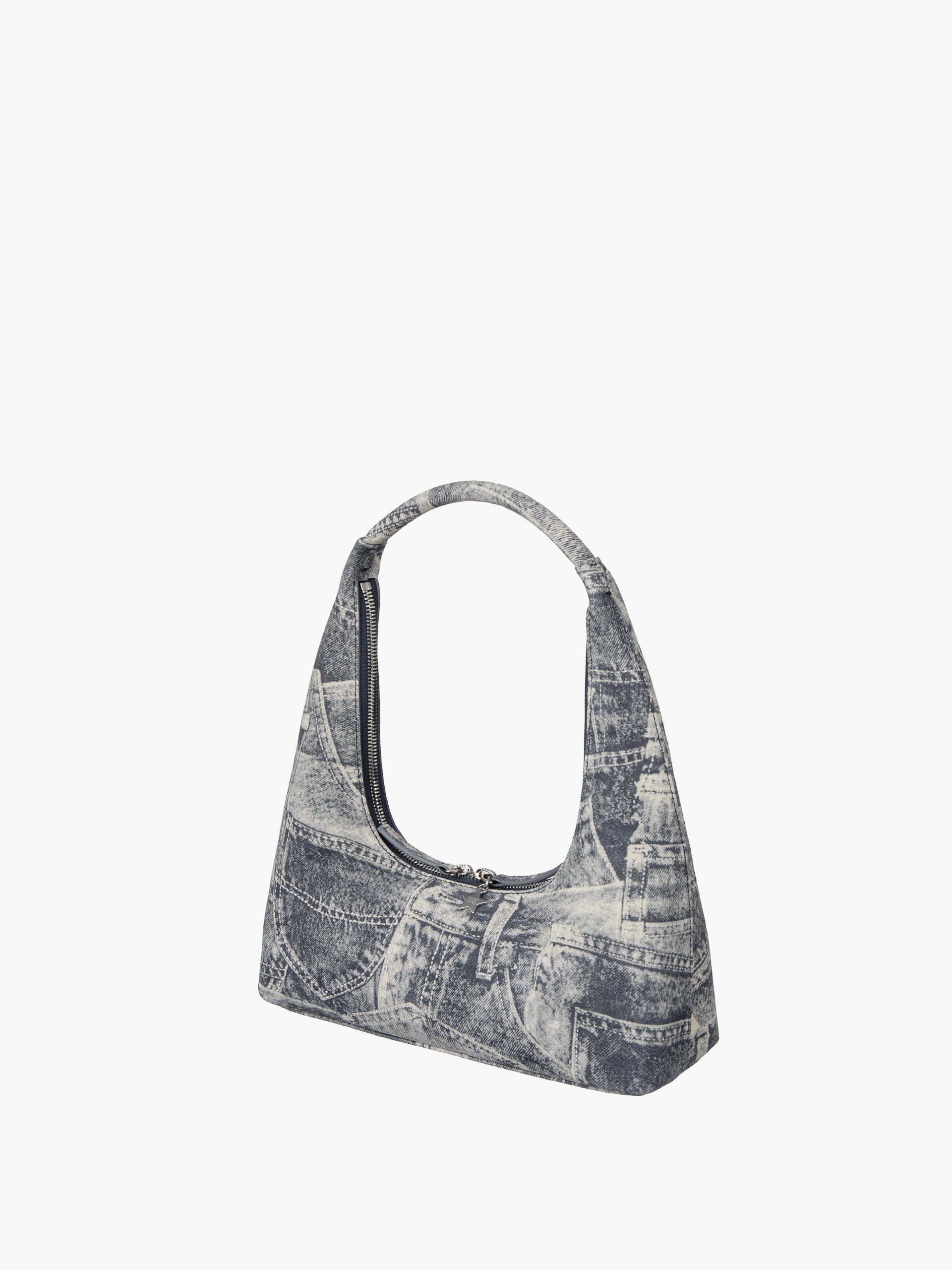 Marge Sherwood - Hobo Shoulder (Light Grey Printed Suede) product image 5 | TRAB K-Fashion Australia