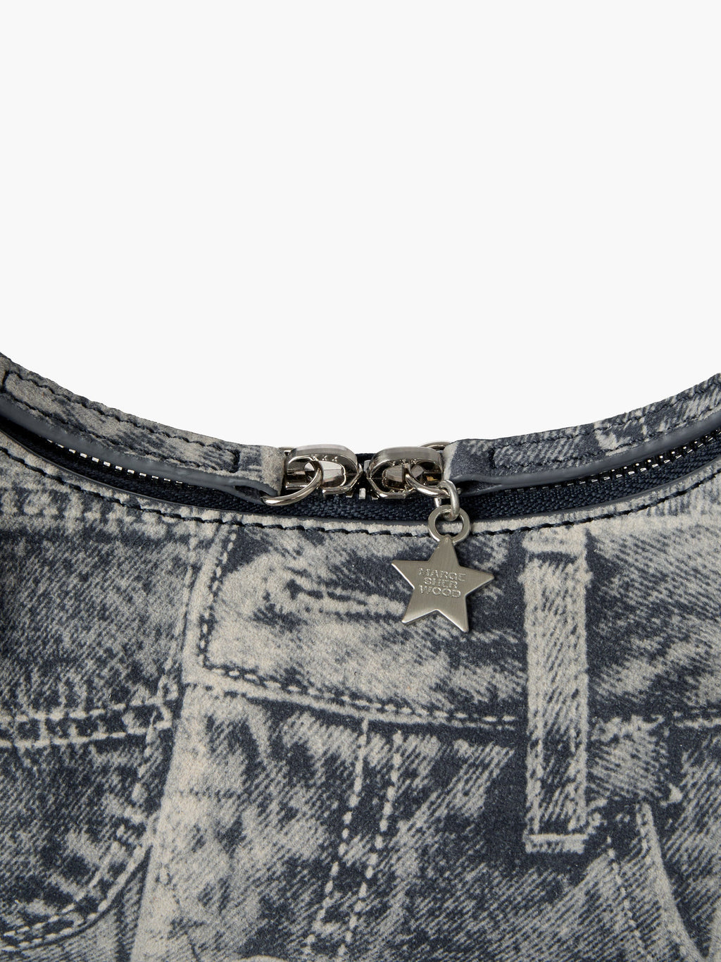 Marge Sherwood - Hobo Shoulder (Light Grey Printed Suede) product image 6 | TRAB K-Fashion Australia