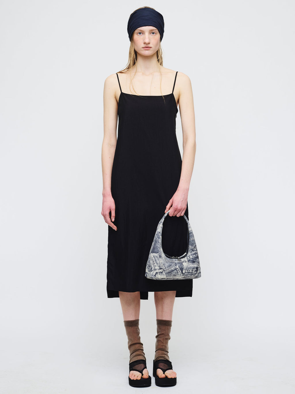 Marge Sherwood - Hobo Shoulder (Light Grey Printed Suede) product image 3 | TRAB K-Fashion Australia