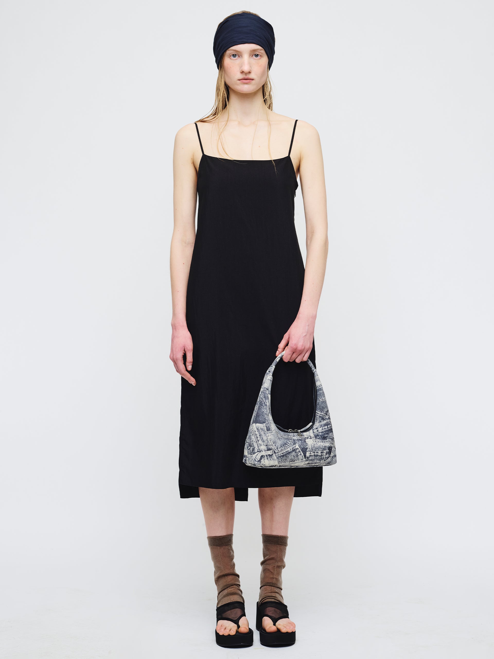 Marge Sherwood - Hobo Shoulder (Light Grey Printed Suede) product image 3 | TRAB K-Fashion Australia