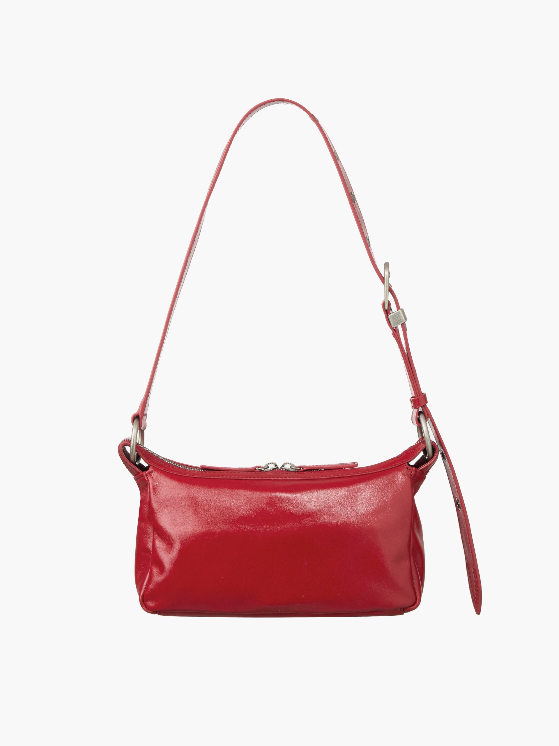 Marge Sherwood - Outpocket Hobo Mini (Apple Red Glossy Plain) product image 4 | TRAB K-Fashion Australia