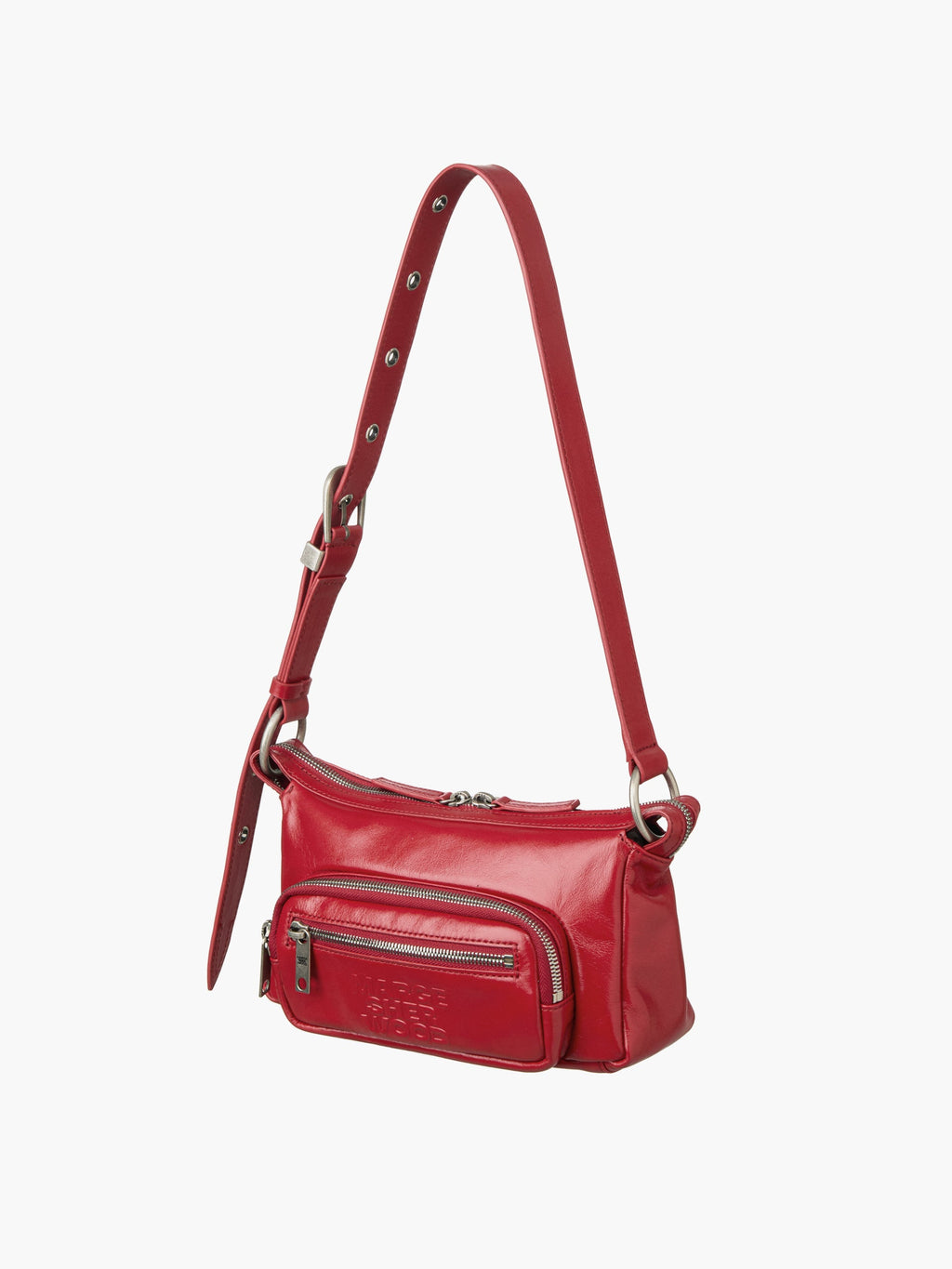 Marge Sherwood - Outpocket Hobo Mini (Apple Red Glossy Plain) product image 5 | TRAB K-Fashion Australia