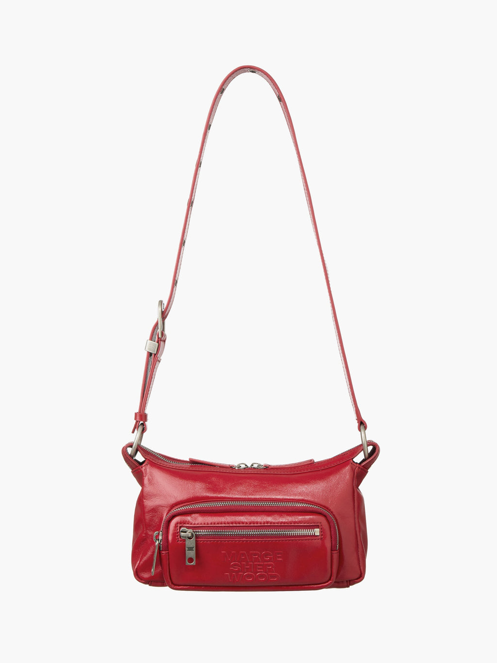 Marge Sherwood - Outpocket Hobo Mini (Apple Red Glossy Plain) product image 6 | TRAB K-Fashion Australia