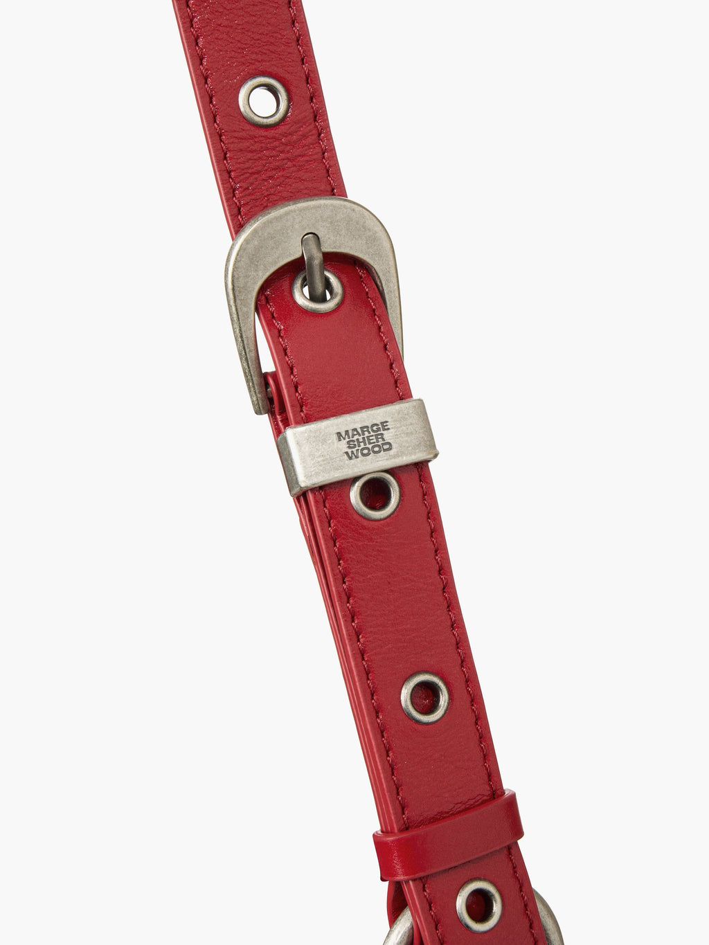 Marge Sherwood - Outpocket Hobo Mini (Apple Red Glossy Plain) product image 7 | TRAB K-Fashion Australia