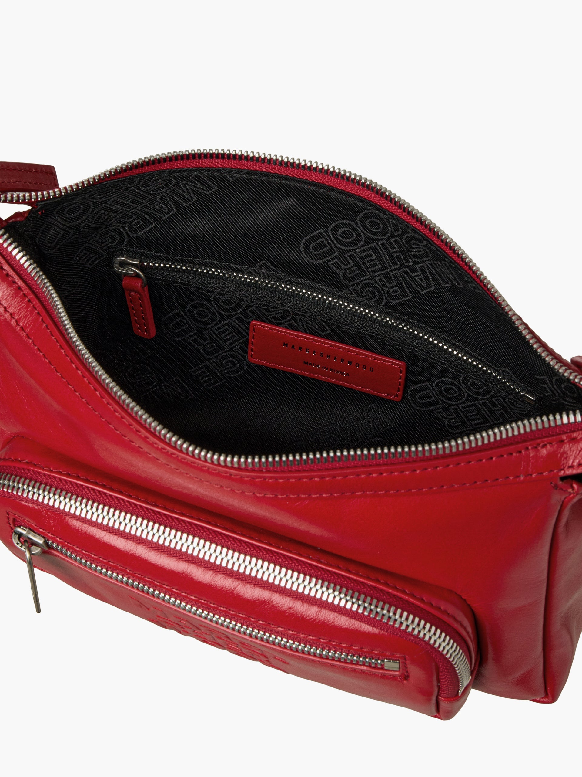 Marge Sherwood - Outpocket Hobo Mini (Apple Red Glossy Plain) product image 8 | TRAB K-Fashion Australia