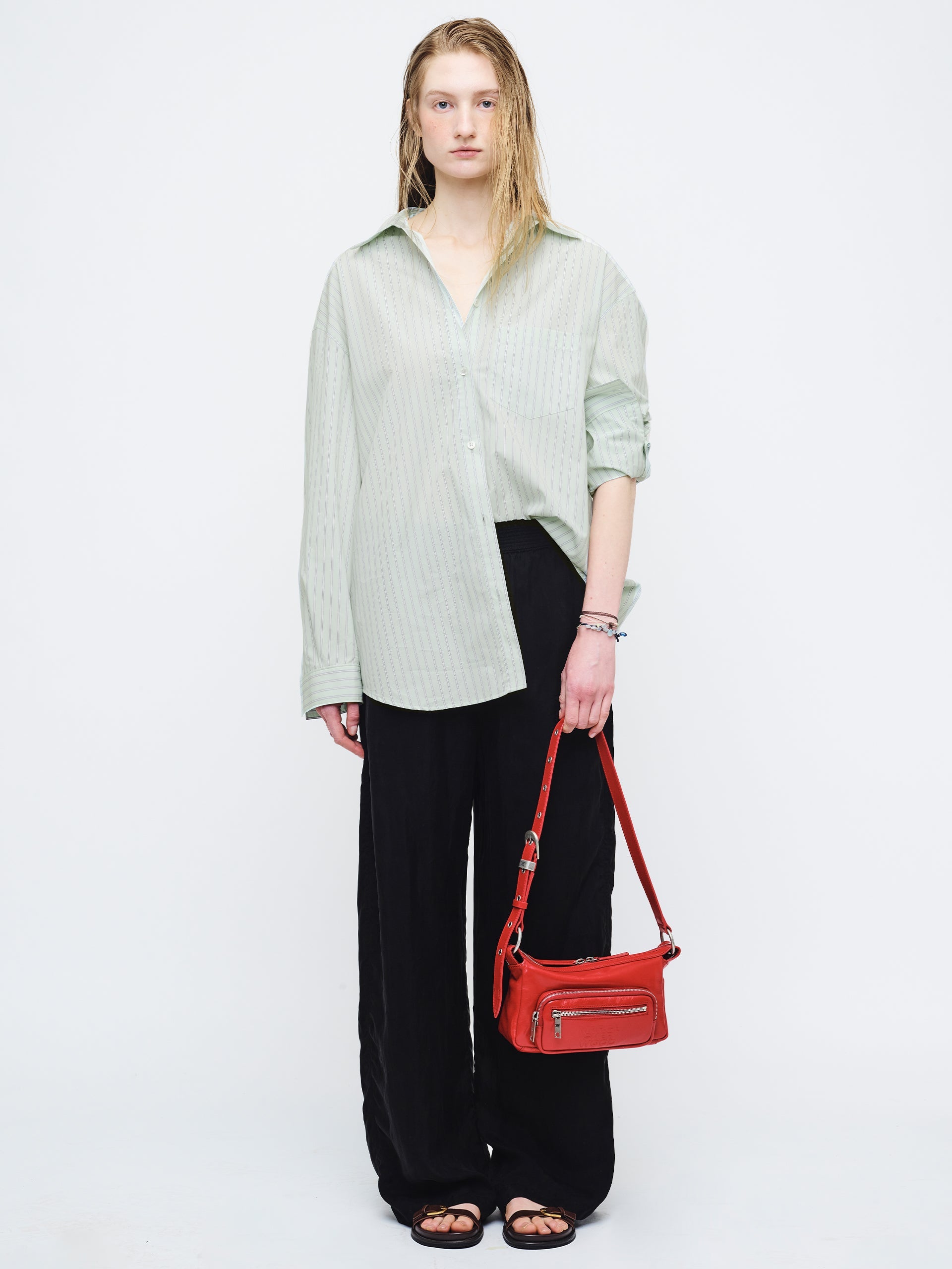 Marge Sherwood - Outpocket Hobo Mini (Apple Red Glossy Plain) product image 3 | TRAB K-Fashion Australia