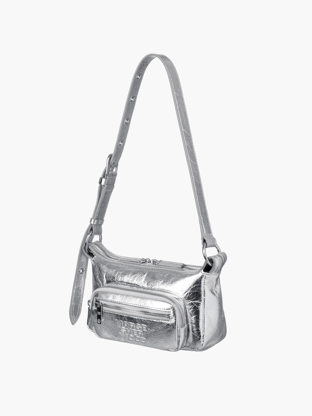 Marge Sherwood - Outpocket Hobo Mini (Silver Crinkle) product image 5 | TRAB K-Fashion Australia