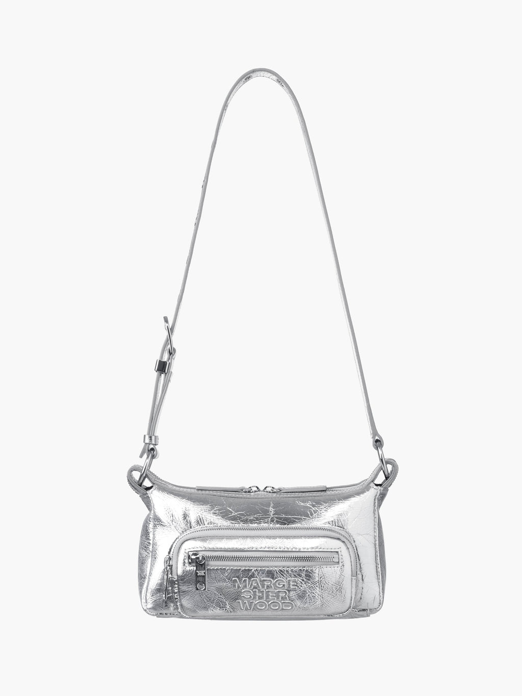 Marge Sherwood - Outpocket Hobo Mini (Silver Crinkle) product image 6 | TRAB K-Fashion Australia