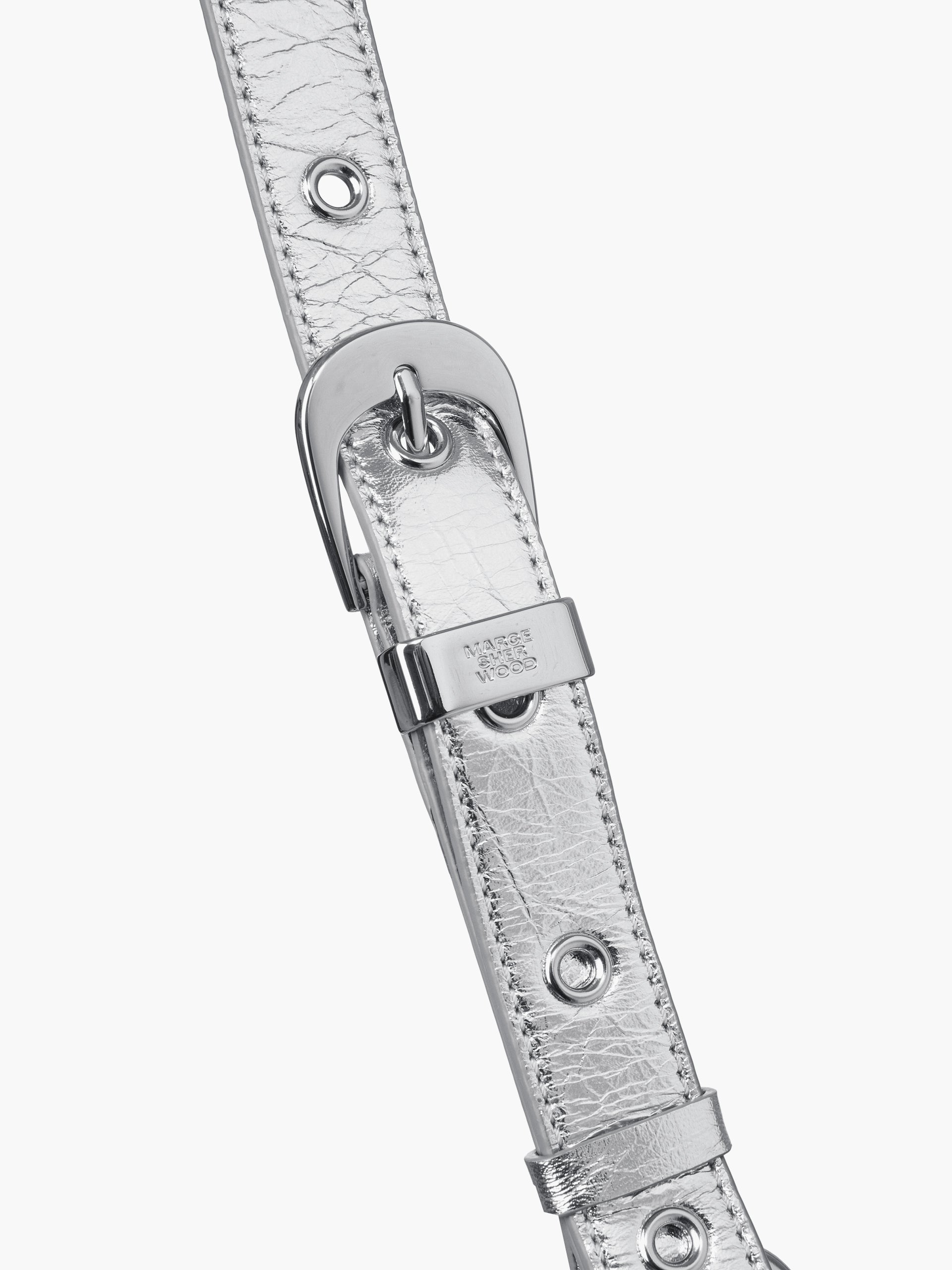 Marge Sherwood - Outpocket Hobo Mini (Silver Crinkle) product image 7 | TRAB K-Fashion Australia