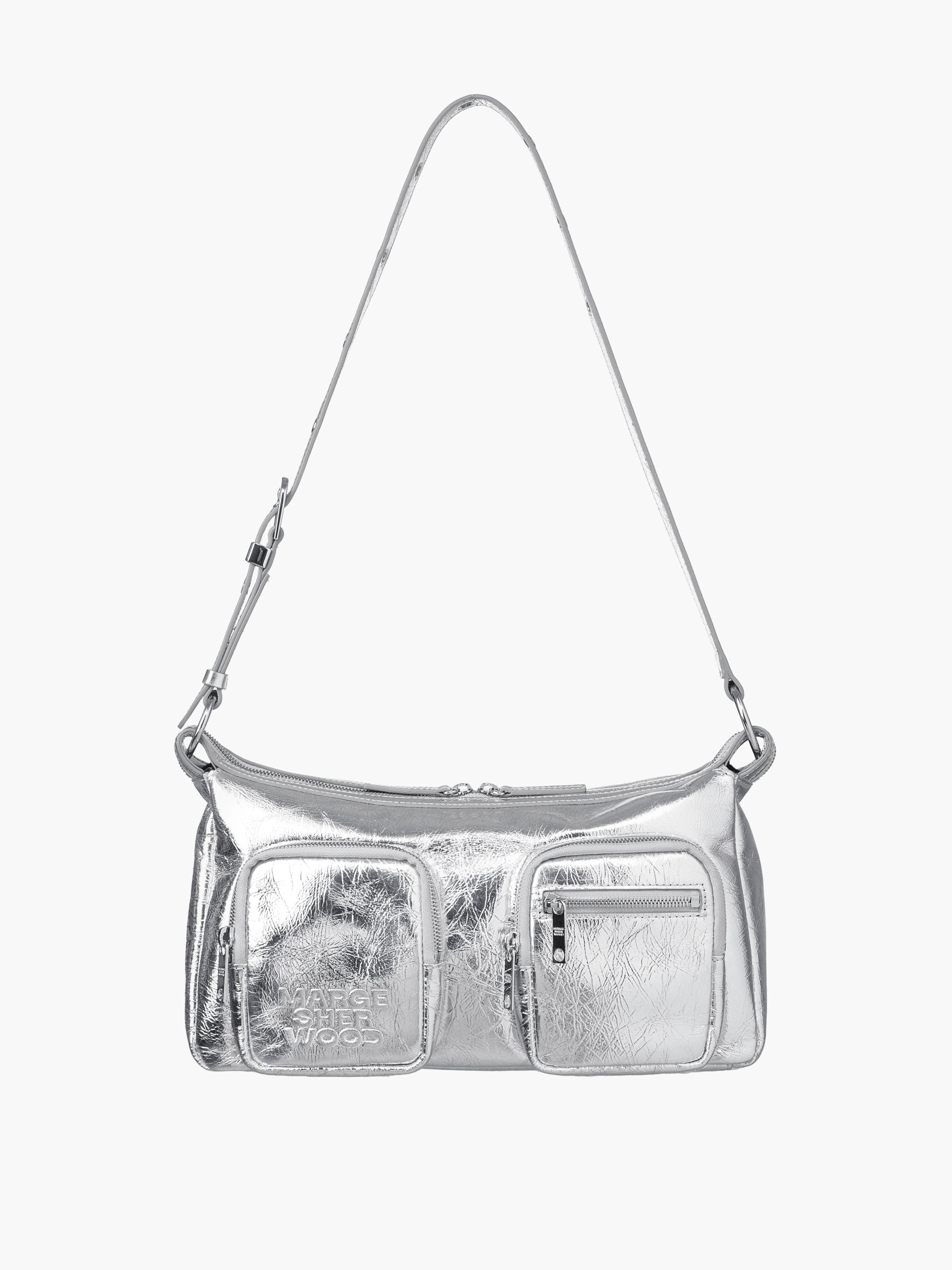 Marge Sherwood - Outpocket Hobo (Silver Crinkle) product image 6 | TRAB K-Fashion Australia