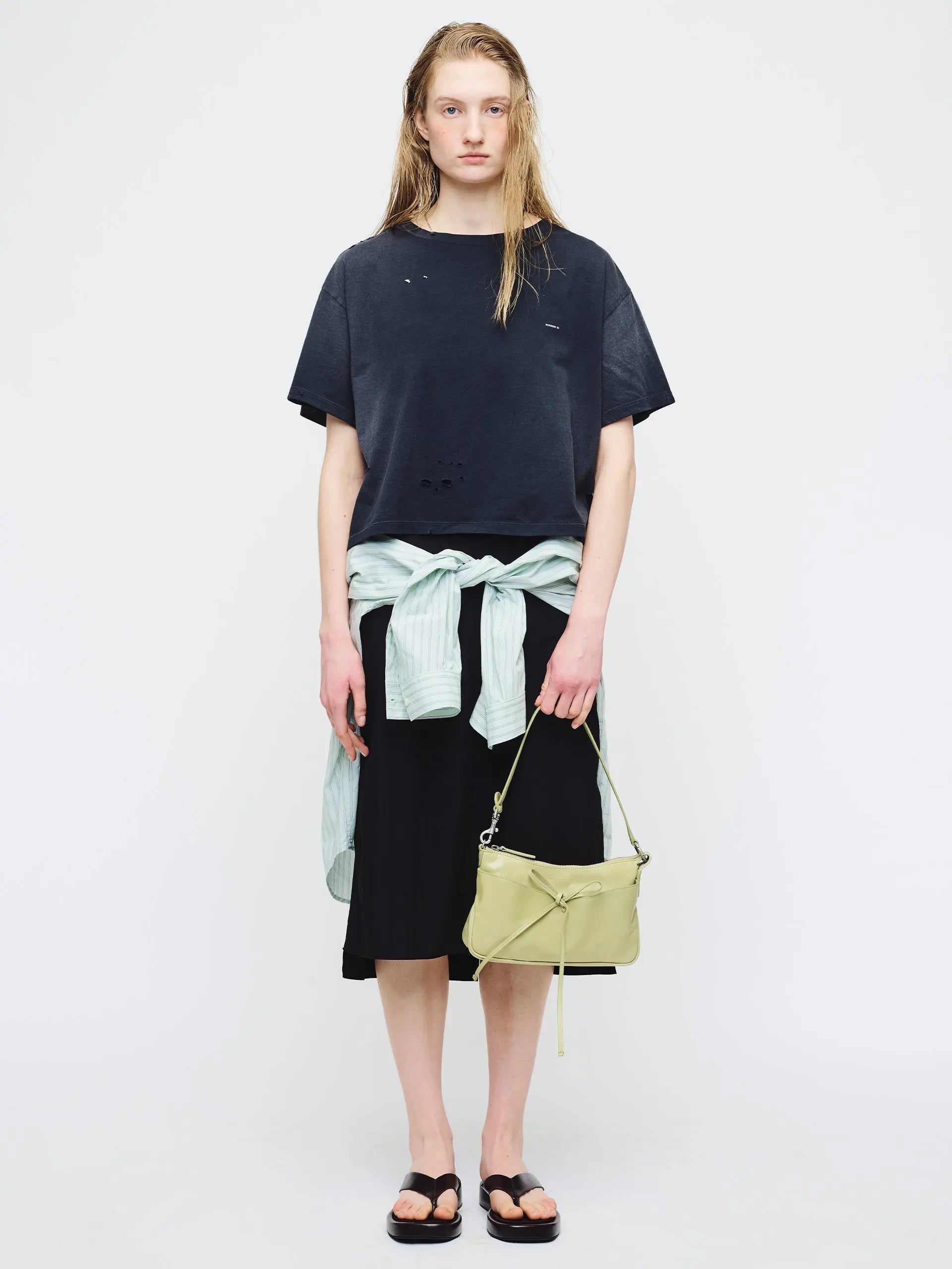 Marge Sherwood - Ribbon Pochette (Avocado Pull-Up) product image 3 | TRAB K-Fashion Australia