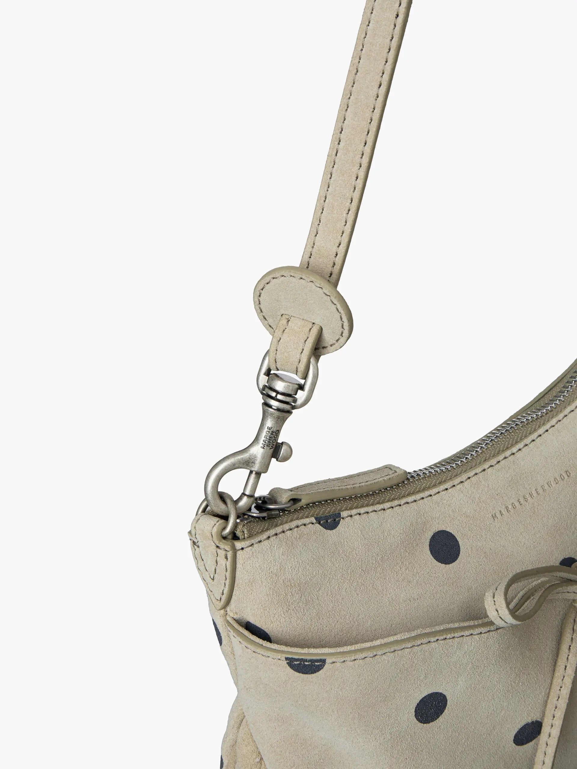 Marge Sherwood - Ribbon Pochette (Blond Wood Printed Suede) product image 7 | TRAB K-Fashion Australia