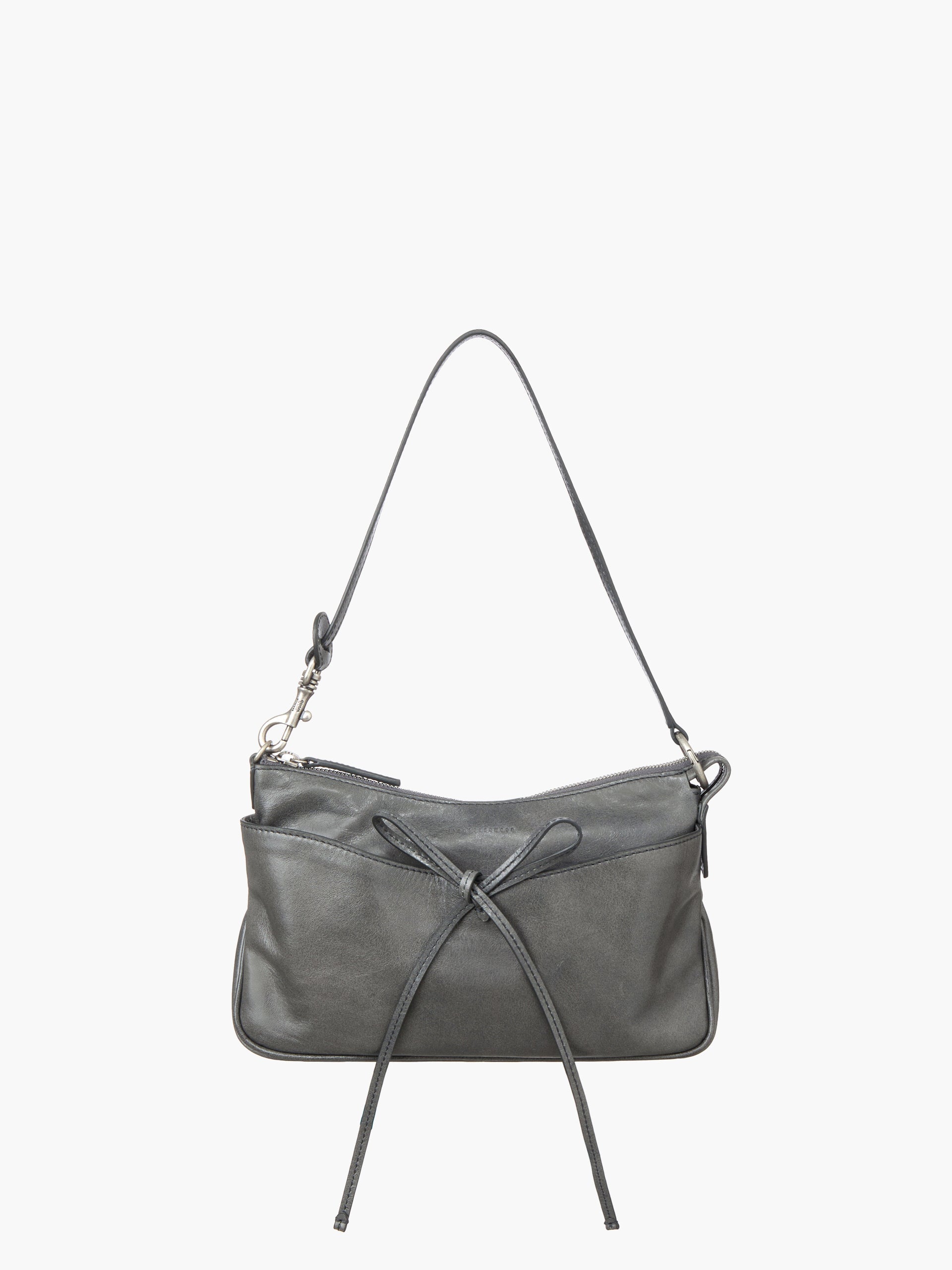 Marge Sherwood - Ribbon Pochette (Grey Semi Veg) product image 1 | TRAB K-Fashion Australia