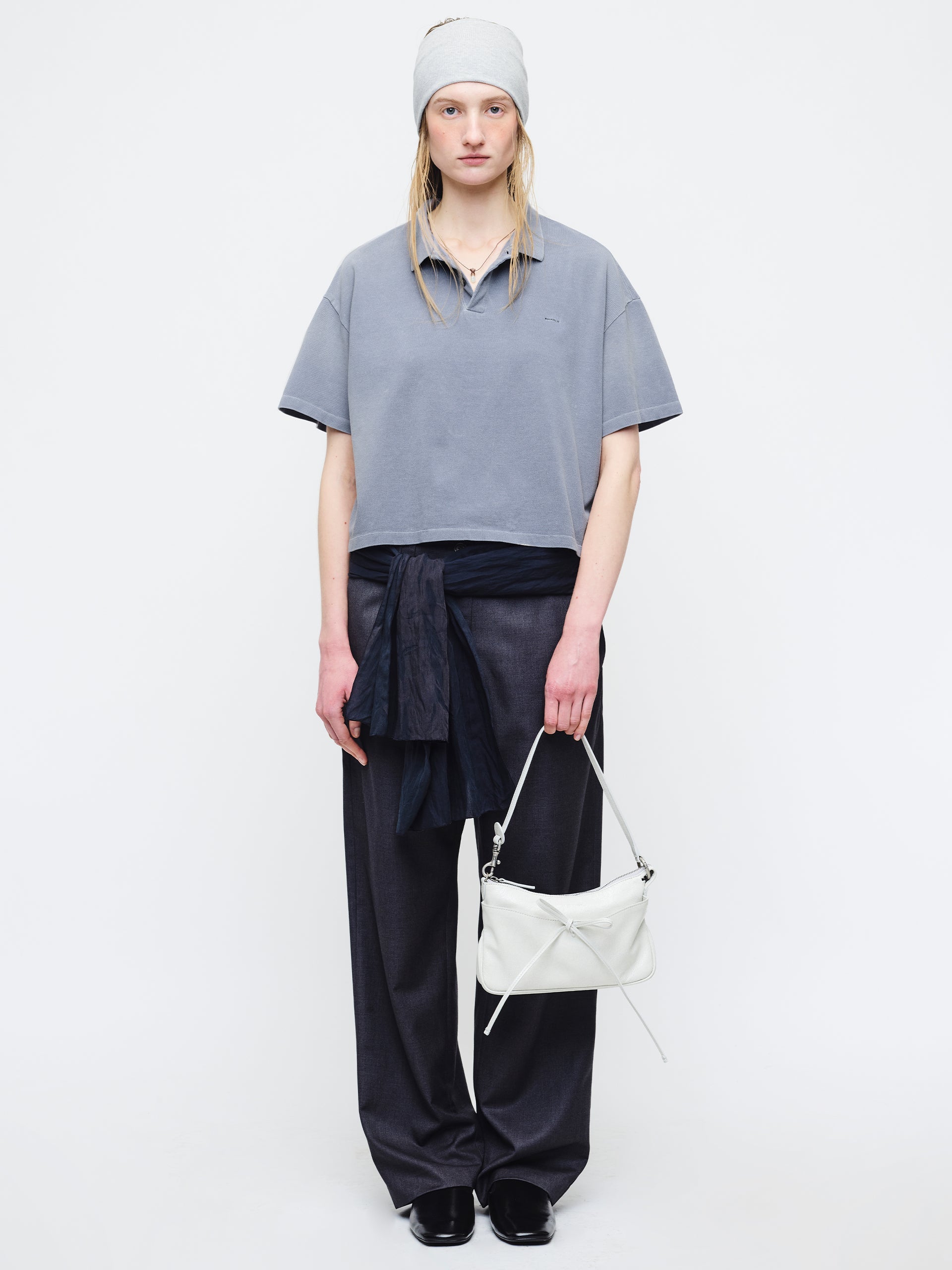 Marge Sherwood - Ribbon Pochette (Off White Cracked) product image 3 | TRAB K-Fashion Australia