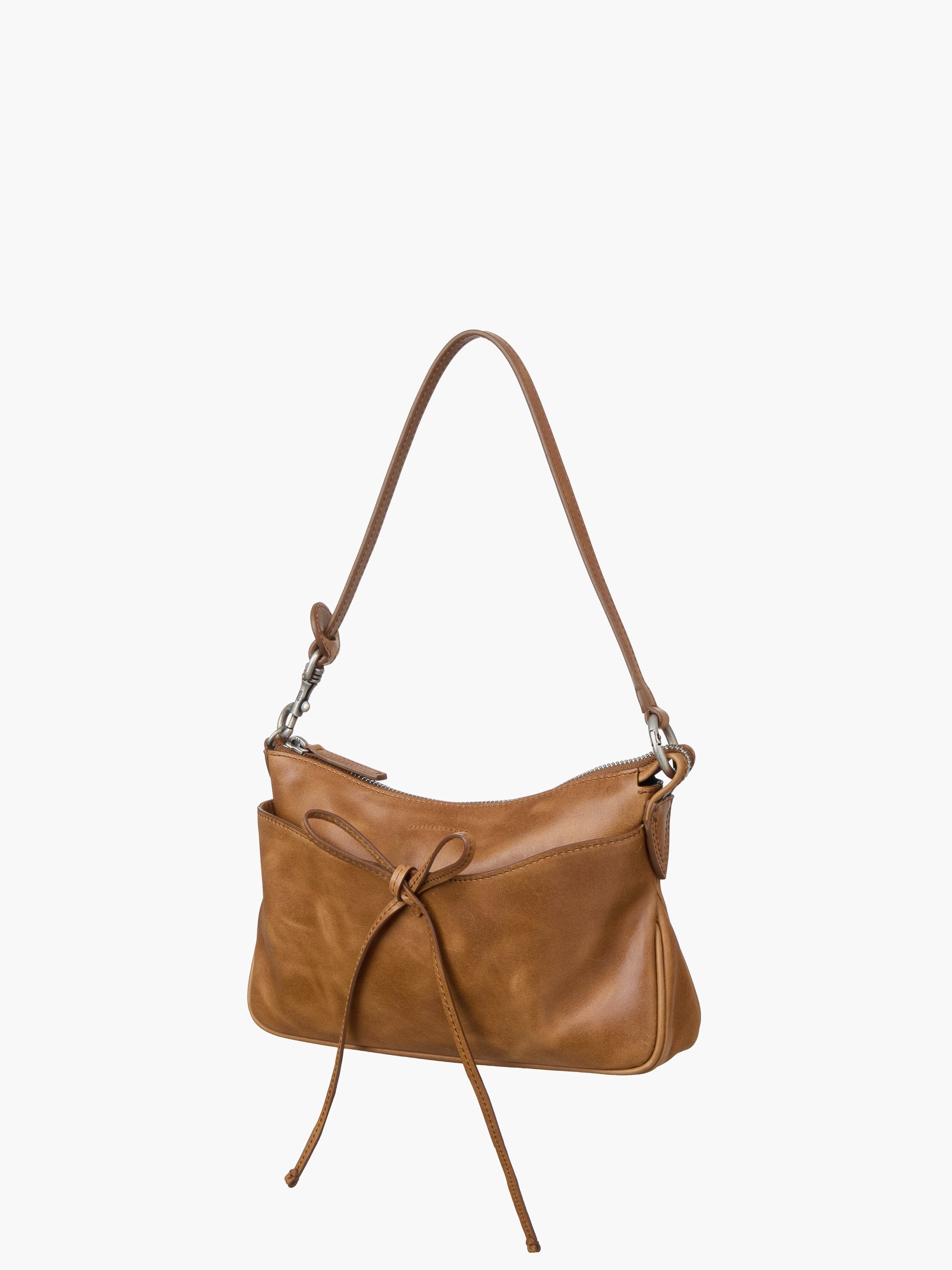 Marge Sherwood - Ribbon Pochette (Saddle Brown Pull-Up) product image 3 | TRAB K-Fashion Australia