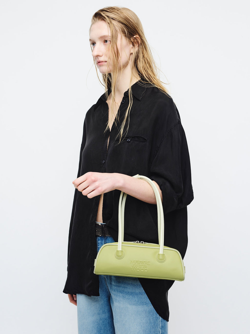 Marge Sherwood - Soft Boston Ew Mini Piping (Avocado+Soy Milk Plain) product image 2 | TRAB K-Fashion Australia